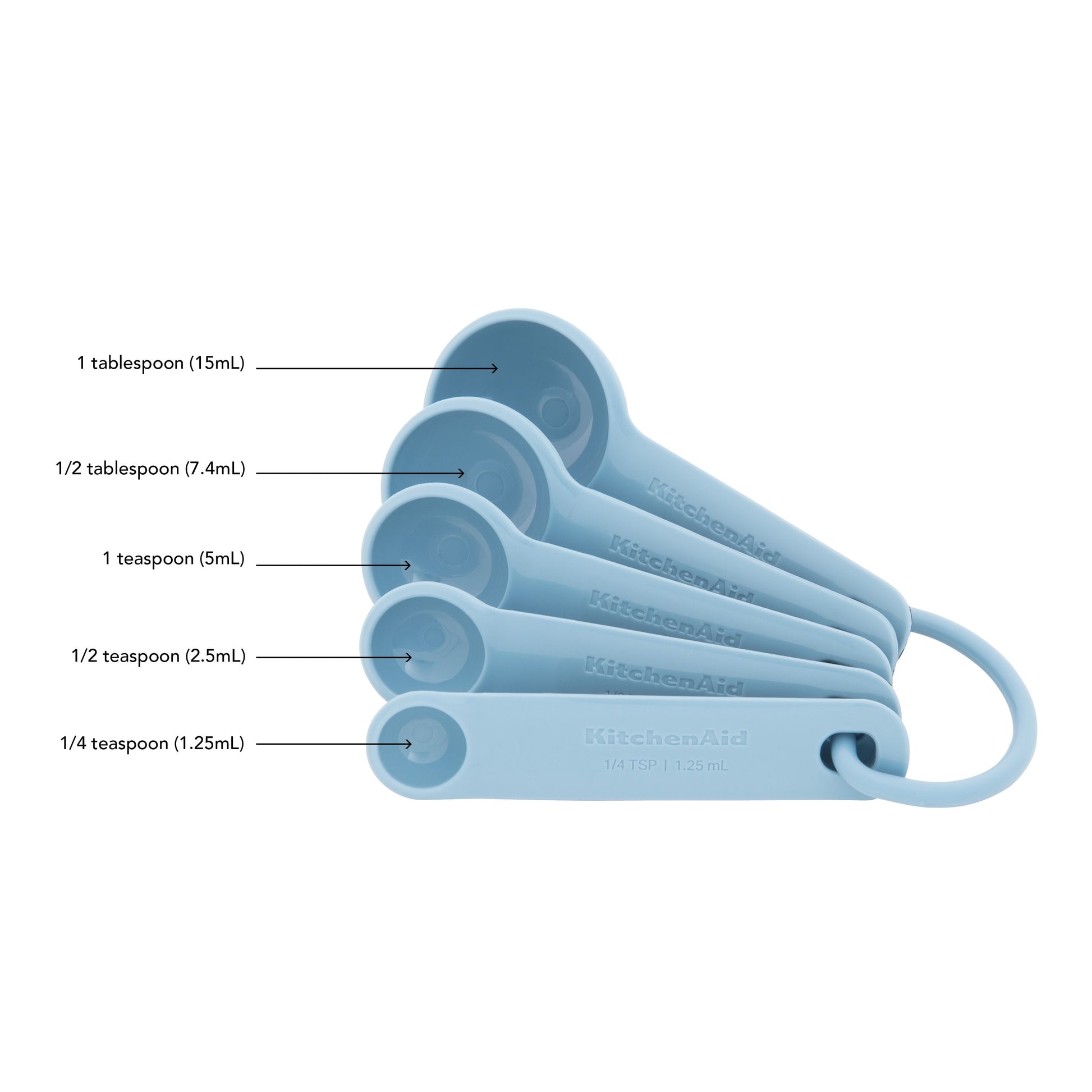 Universal Measure Cups and Spoons Kitchen Utensil Set in Blue Velvet