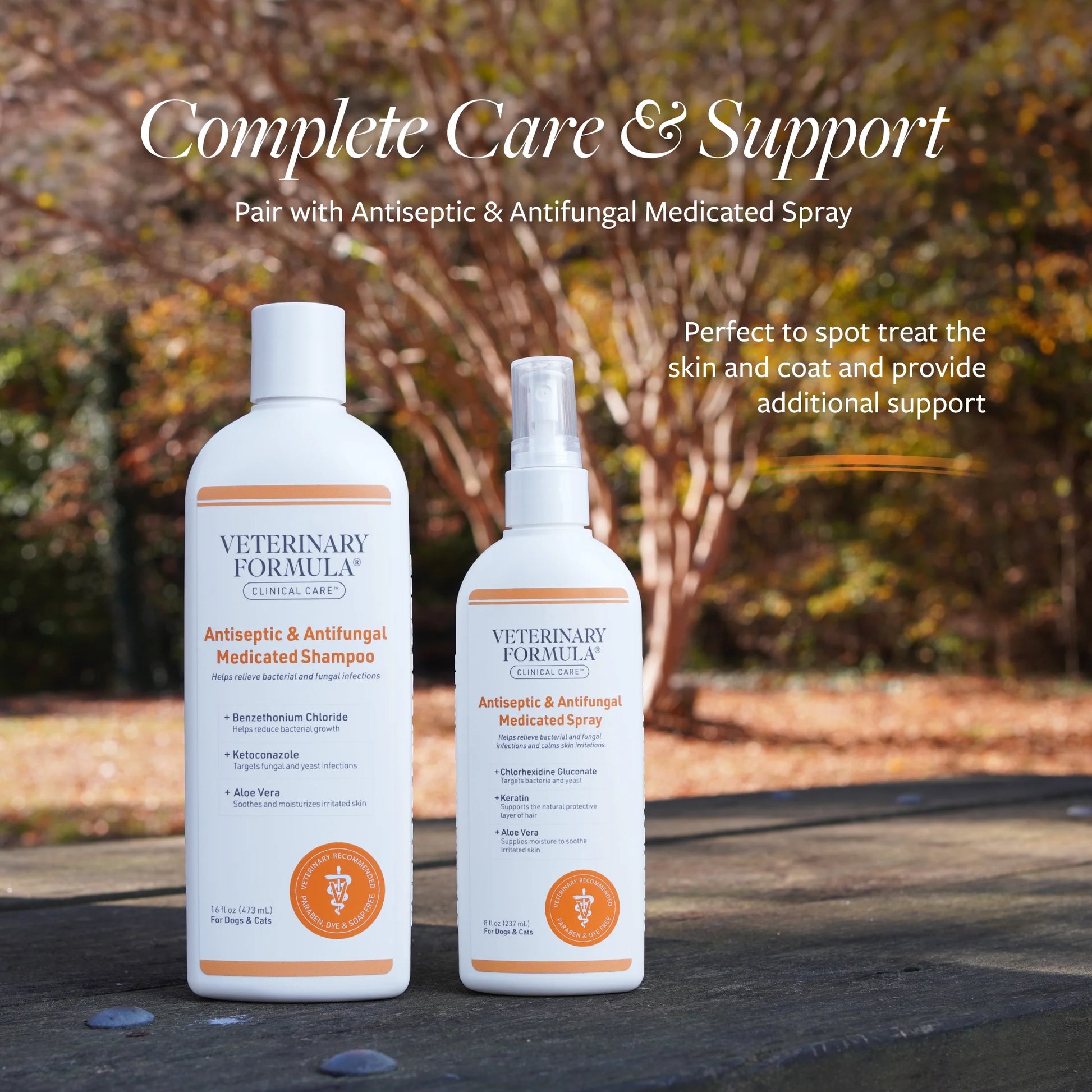 Clinical Care Antiseptic & Antifungal Shampoo for Dogs & Cats, 16 Oz.