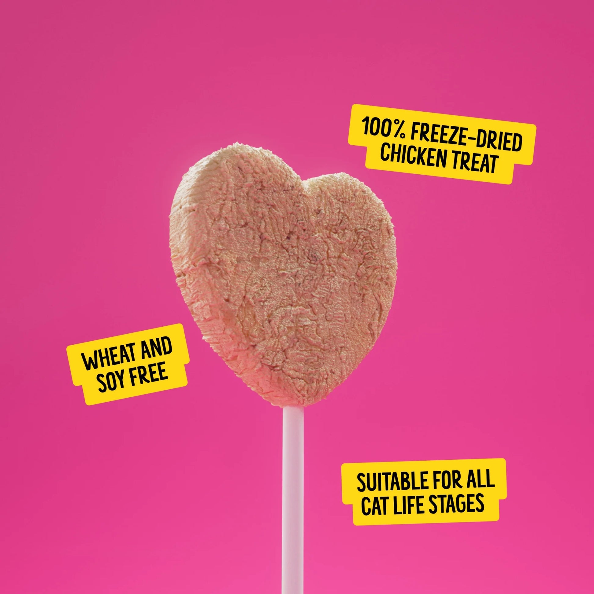 Purrpops Freeze-Dried Salmon Flavored Cat Treats, 4-Count Pouch