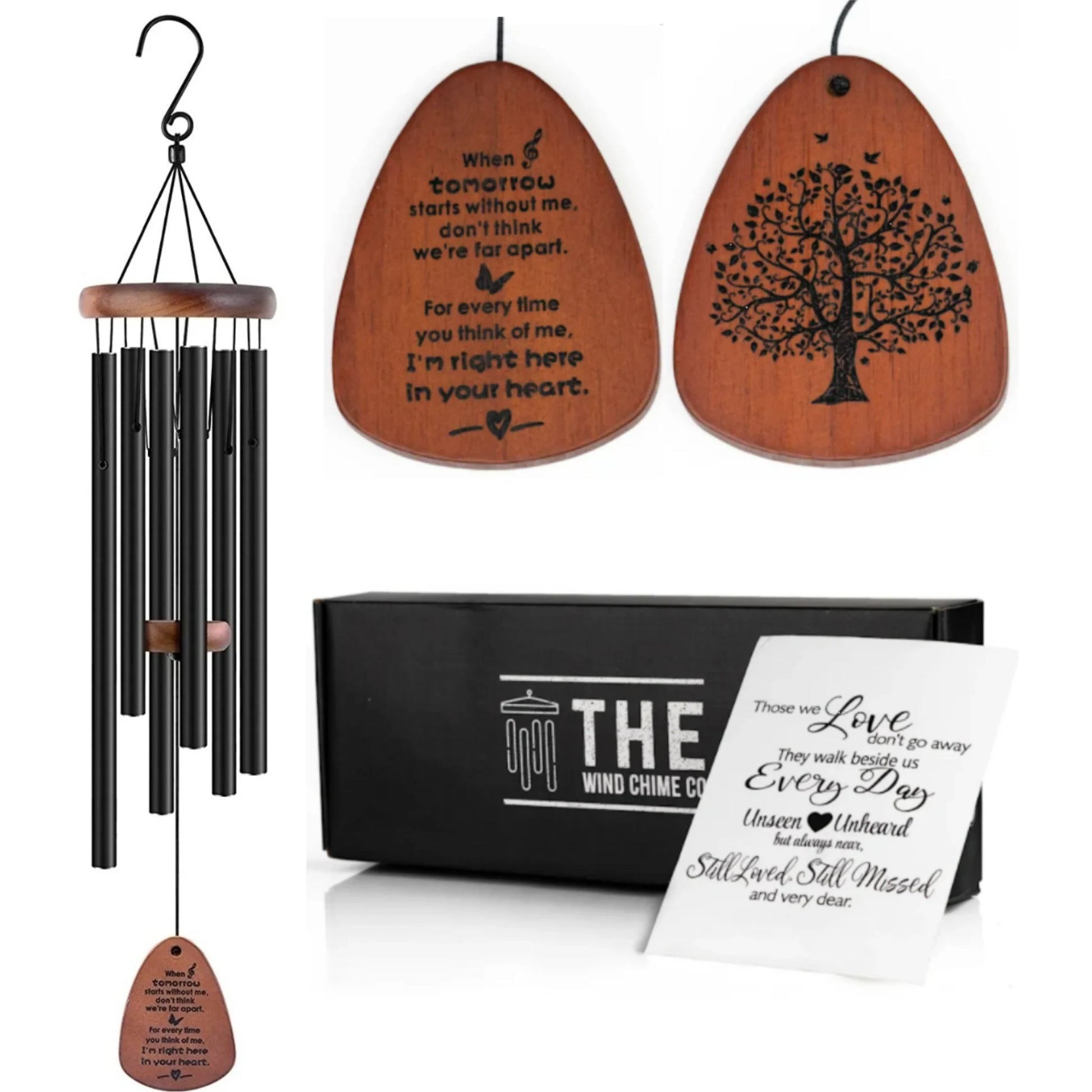 32" Memorial Wind Chimes - Thoughtful Gift for Special Occasions or Reflections