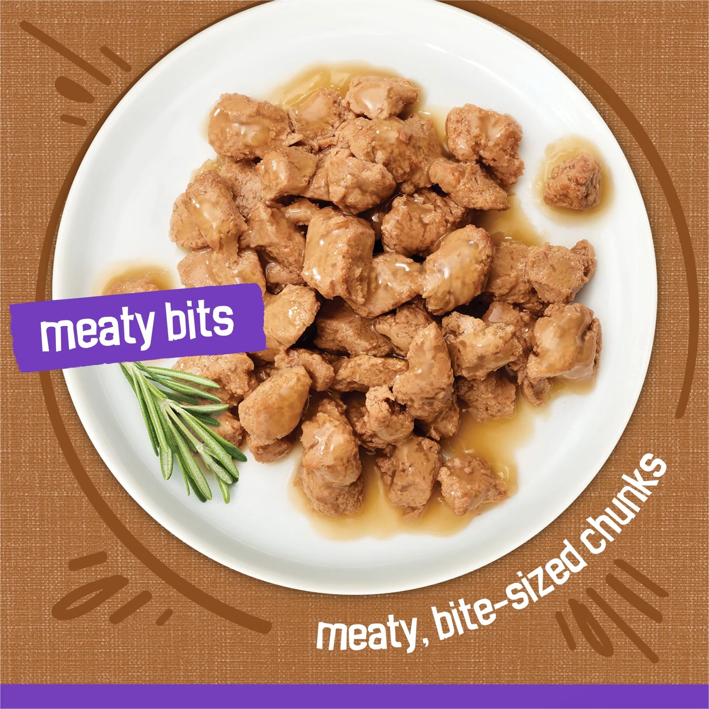 Purina Meaty Bits Gourmet Grill in Gravy Wet Cat Food, 5.5 oz Can