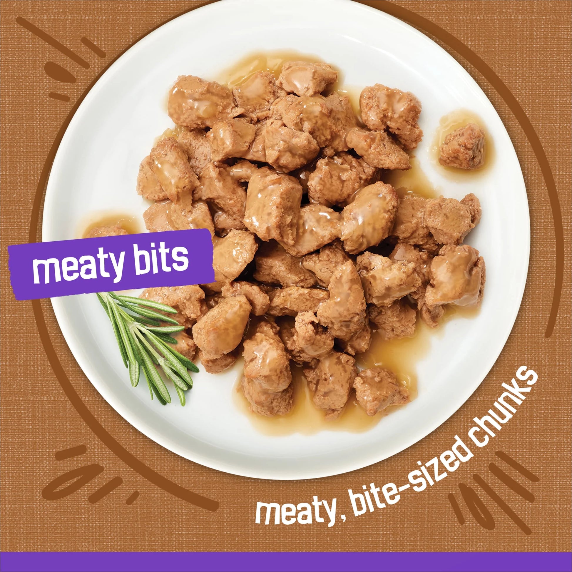 Purina  Meaty Bits Gourmet Grill in Gravy Wet Cat Food, 5.5 oz Can