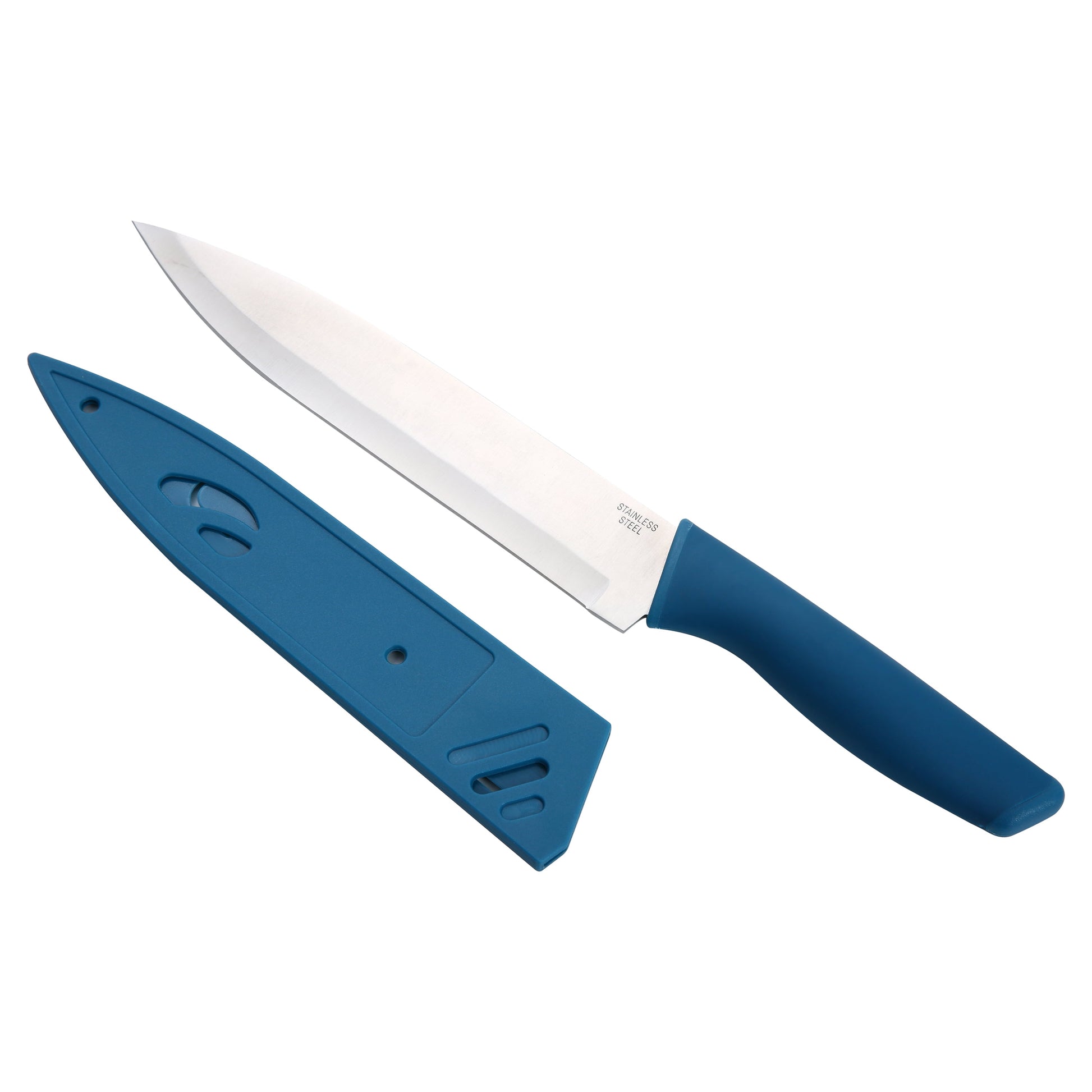 3 Piece Stainless Steel Color Knife Set with Ergonomic Soft Grip Handles