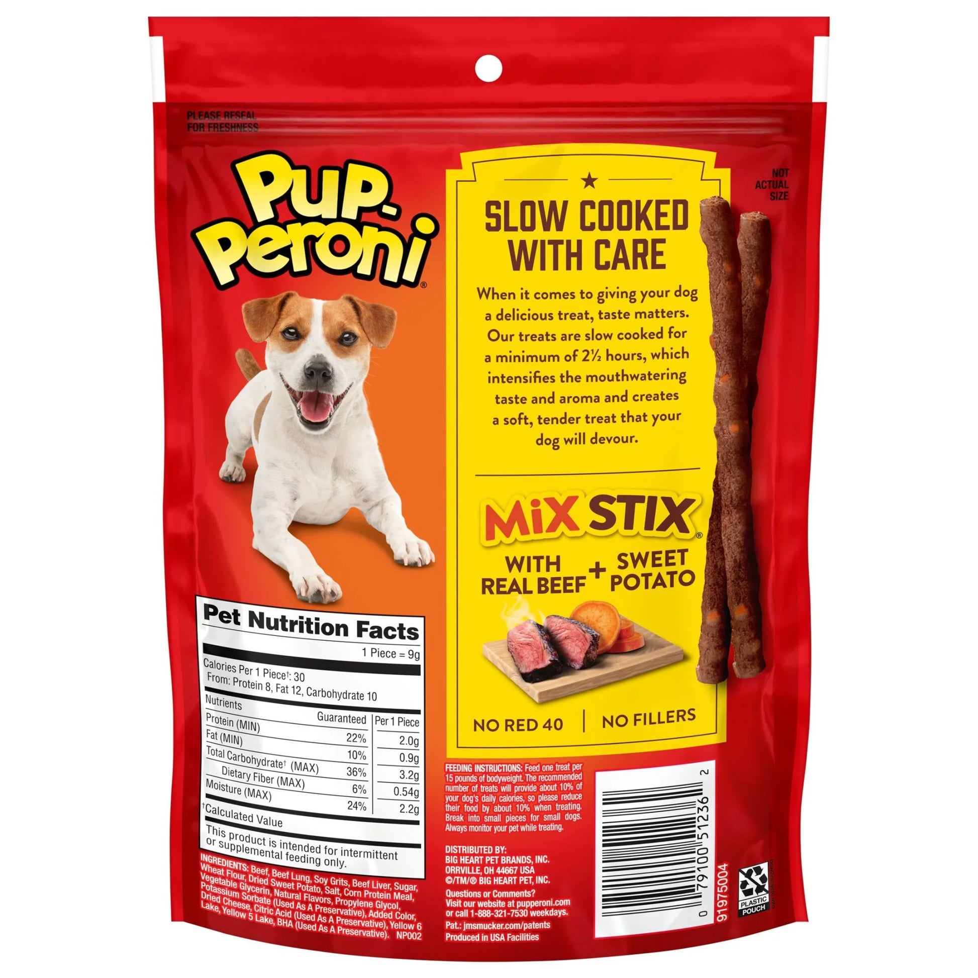 Mix Stix Dog Treats with Real Beef and Sweet Potato, 5.6 oz