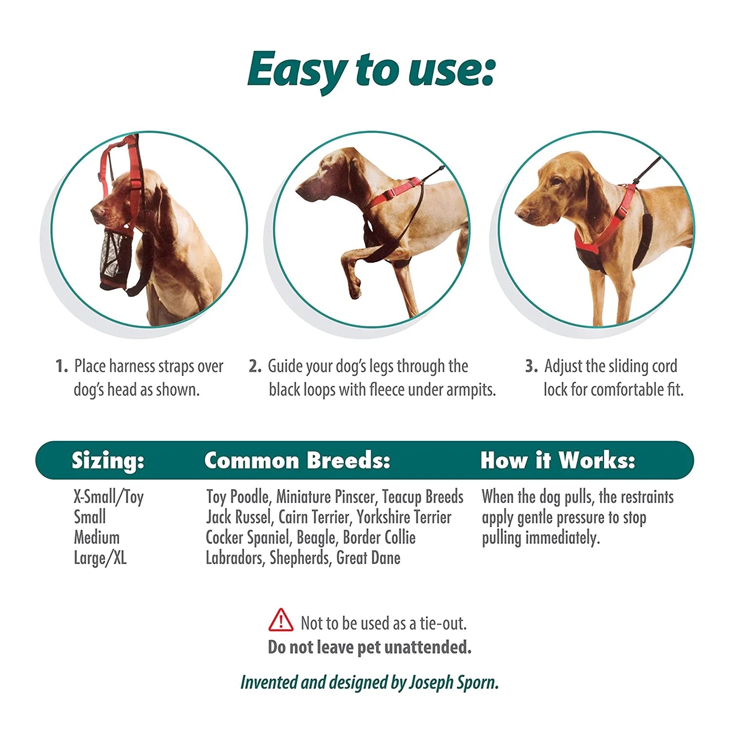 Yuppie Puppy Black Nylon Mesh Non-Pulling Dog Harness, Medium (14" to 20" Chest Size)