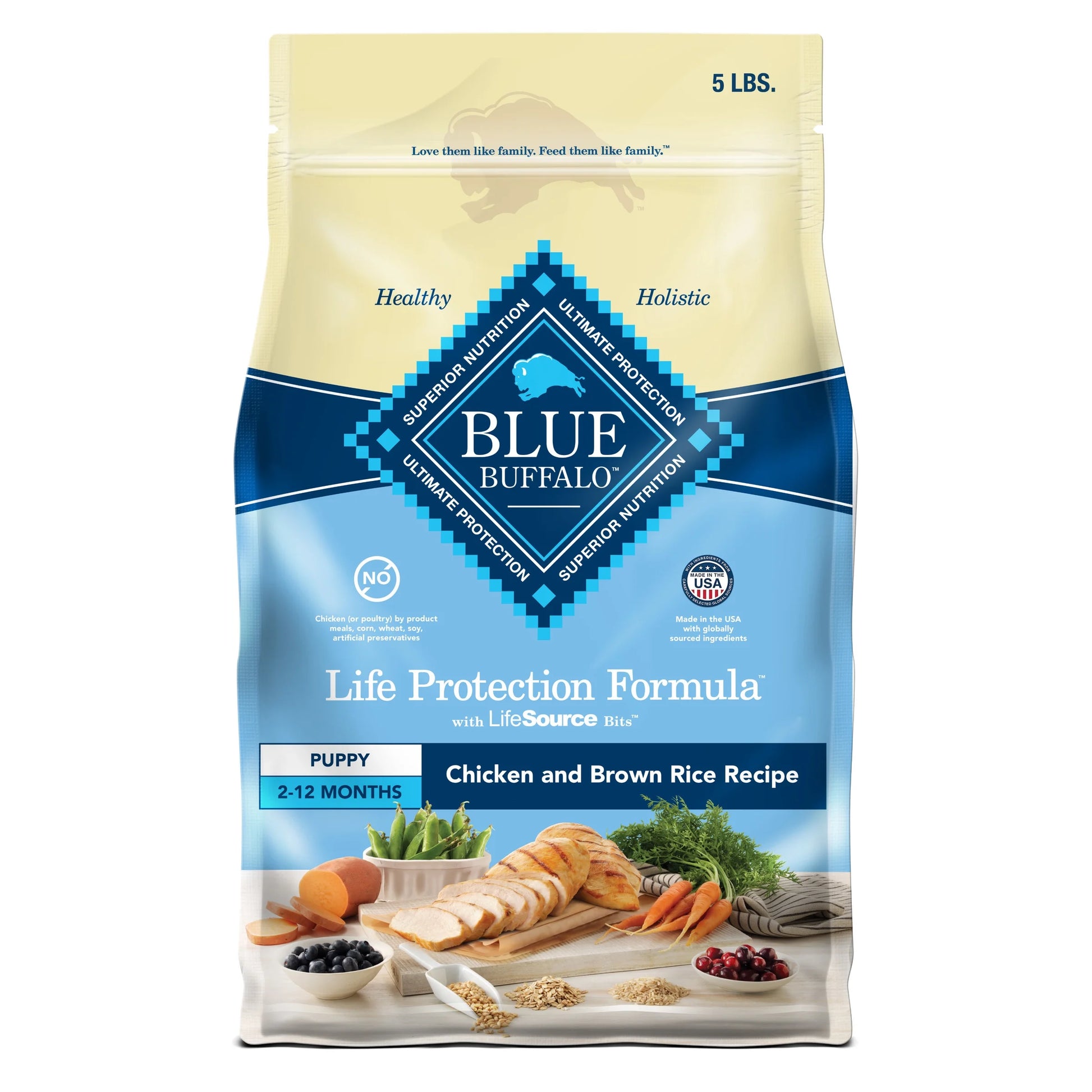 Life Protection Formula Puppy Dry Dog Food with Chicken and Brown Rice, 5 lbs