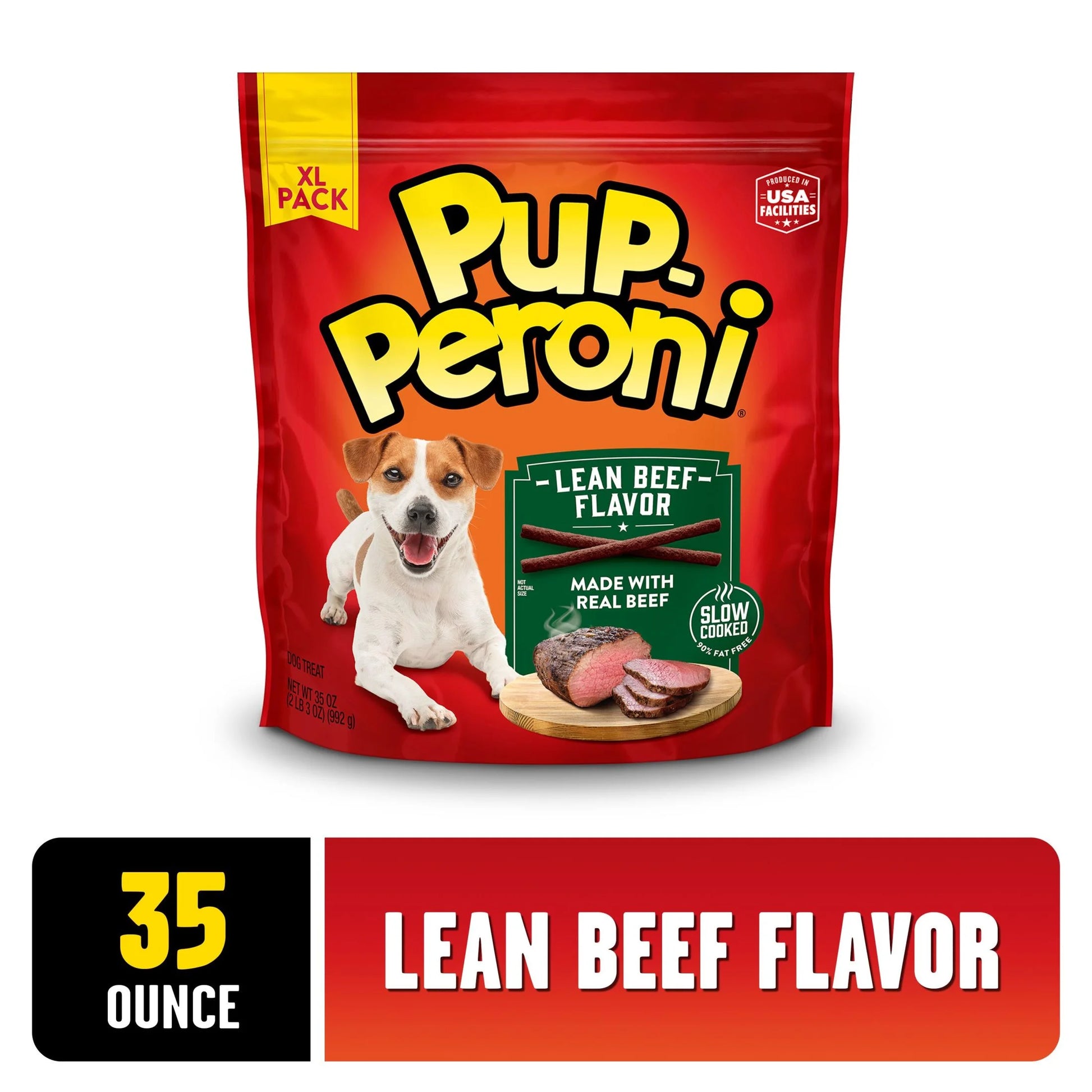 Pup Peroni Lean Beef Flavor Dog Treats, 35 oz Bag