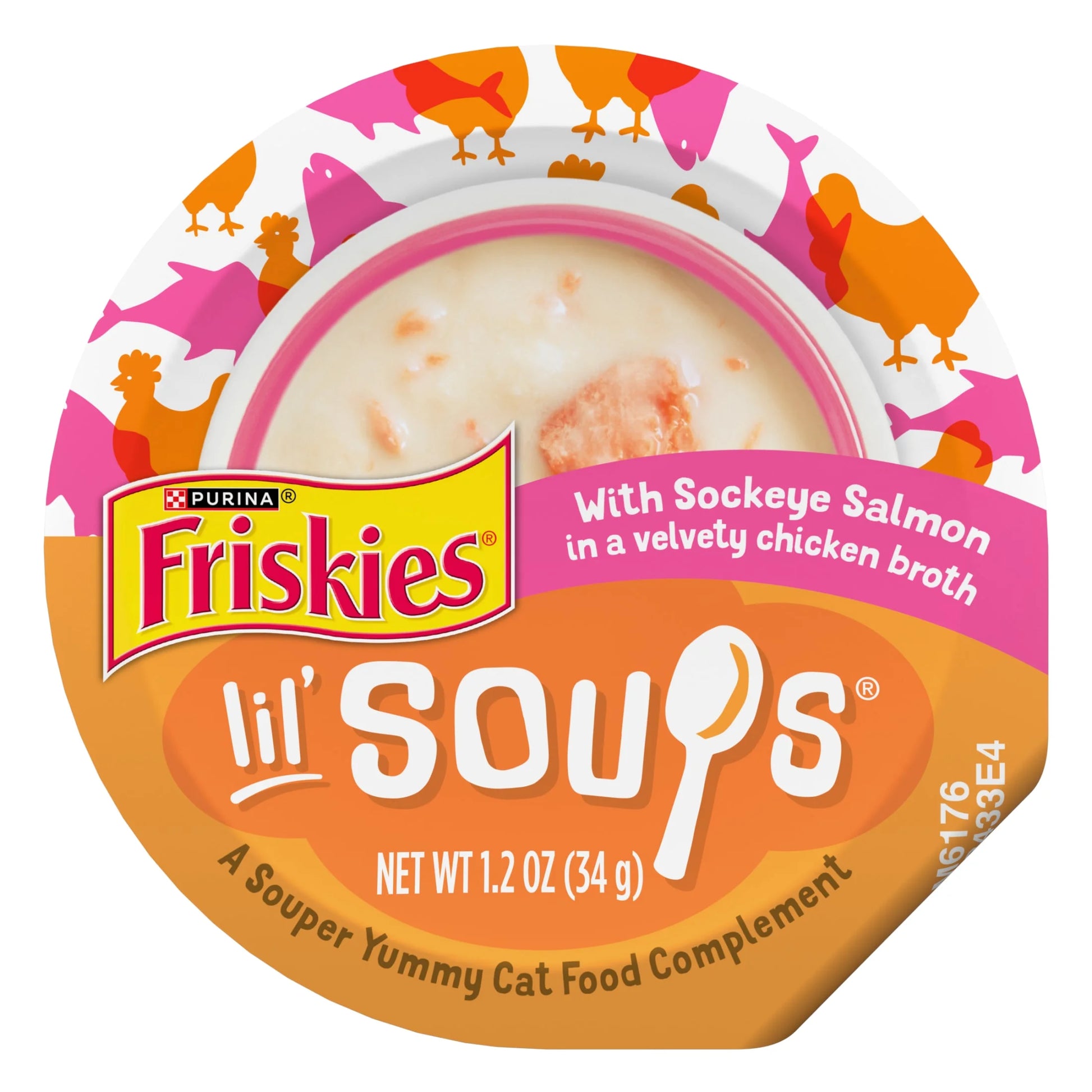 Purina  Grain-Free Lickable Cat Food Toppers with Sockeye Salmon in Chicken Broth