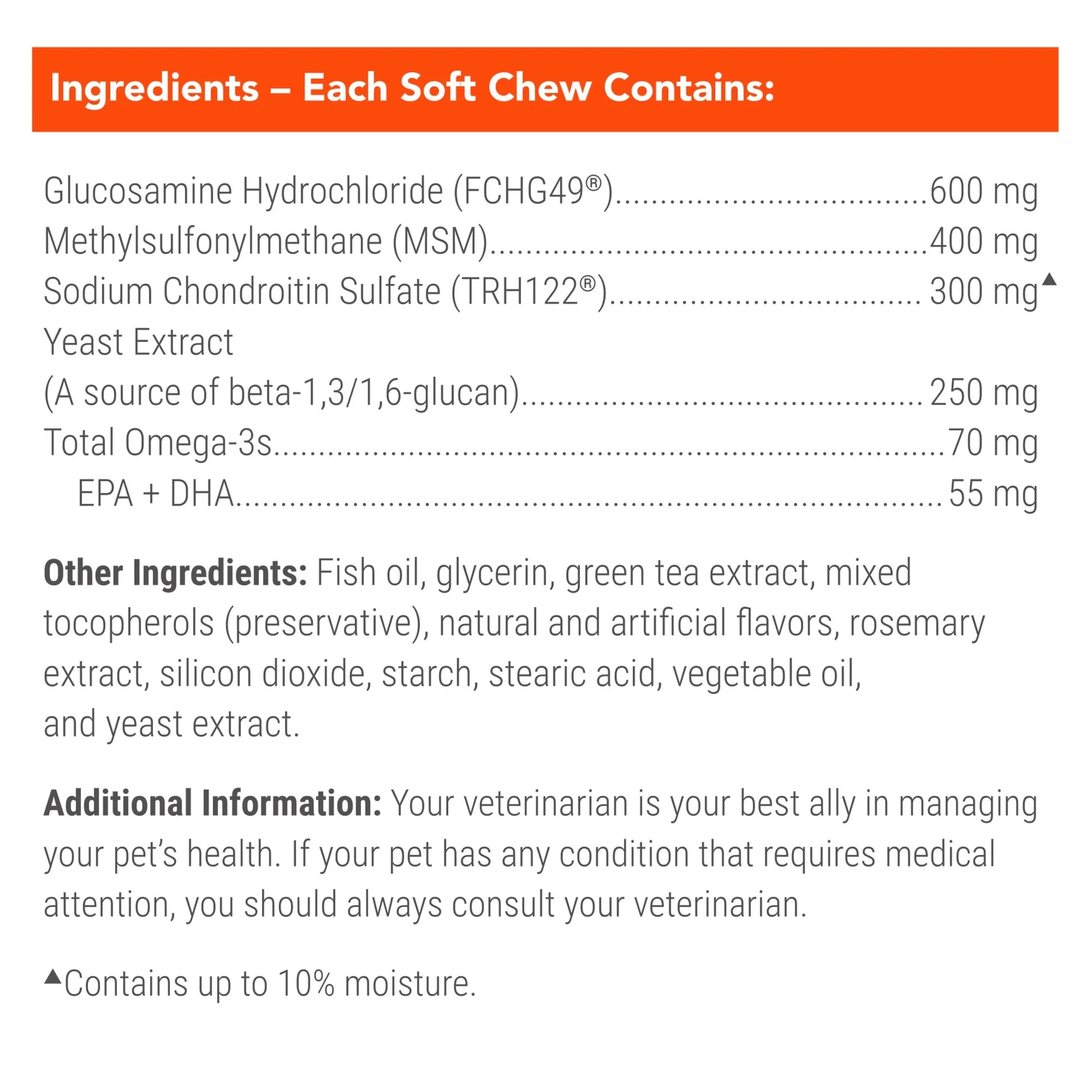 Nutramax Cosequin Senior Joint Health Supplement for Senior Dogs, 120 Soft Chews