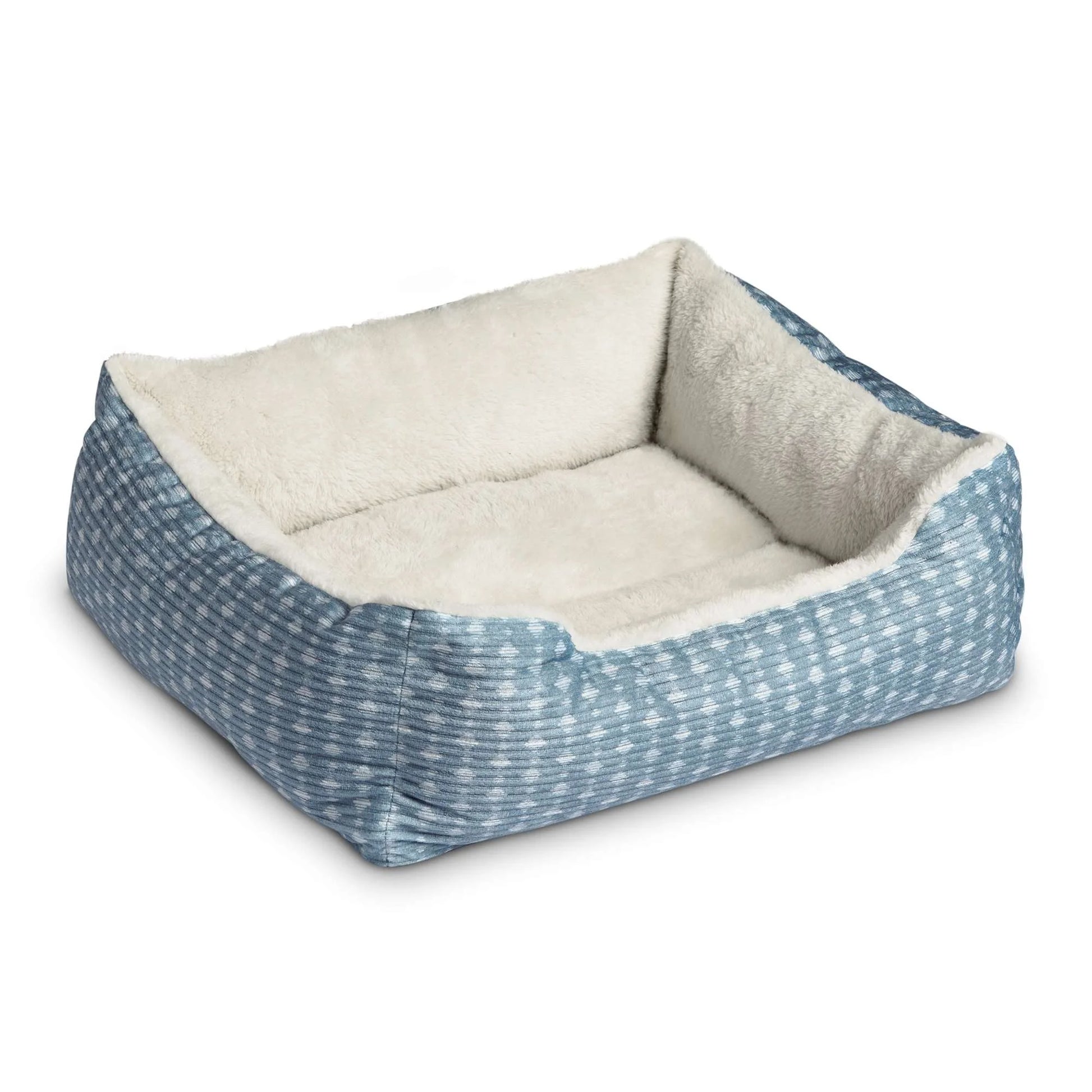 Cuddler Small Dog or Cat Bed, Blue 19" X 15"