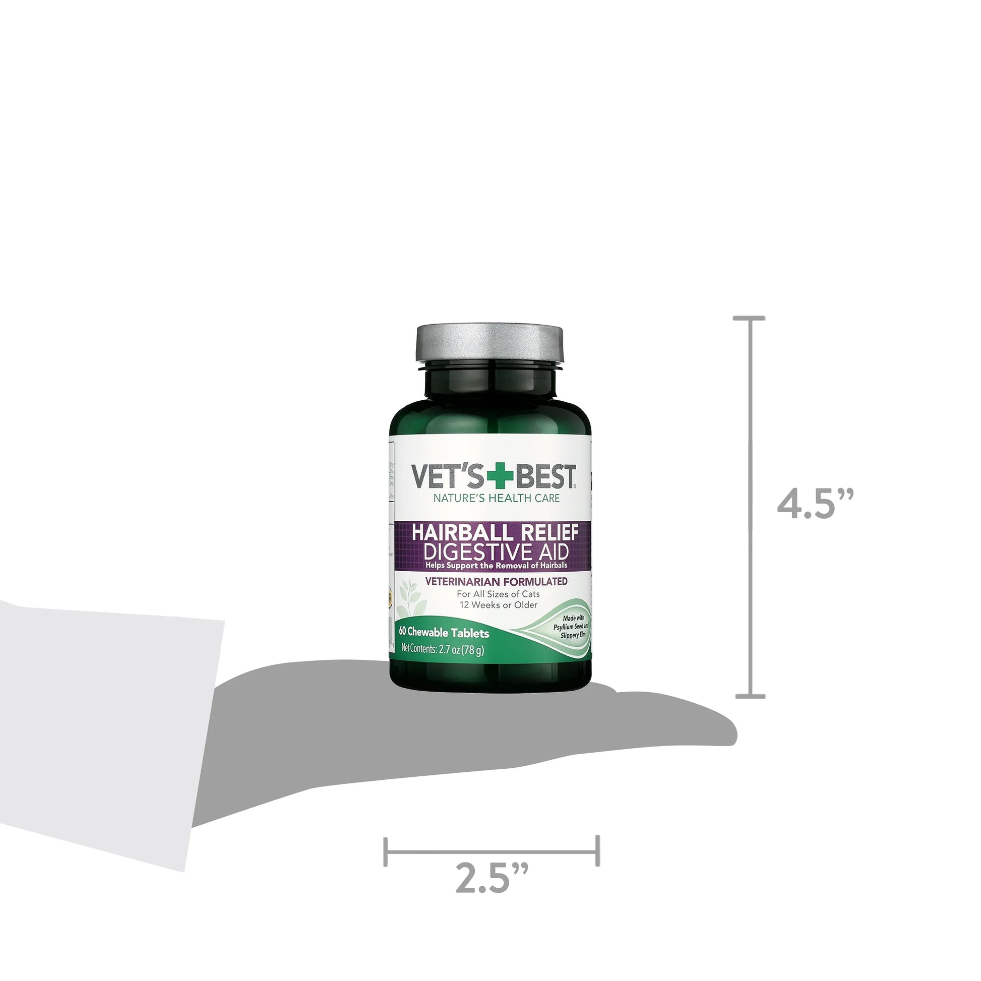 Cat Hairball Relief Digestive Aid - 60 Chewable Tablets