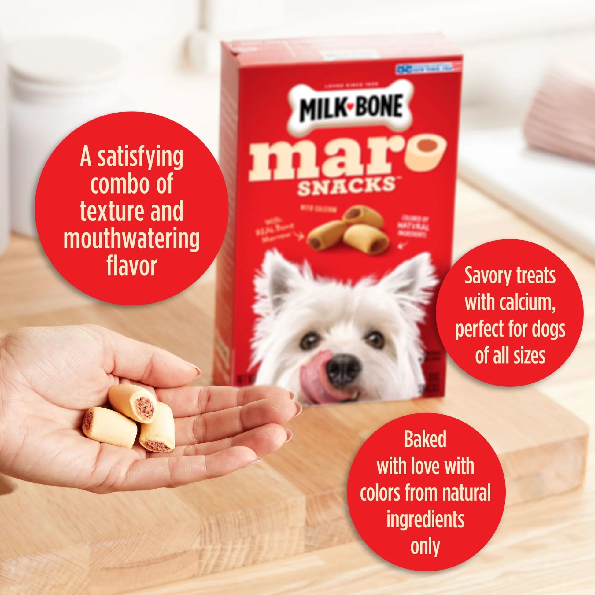 MaroSnacks Small Dog Treats with Bone Marrow, 40 oz