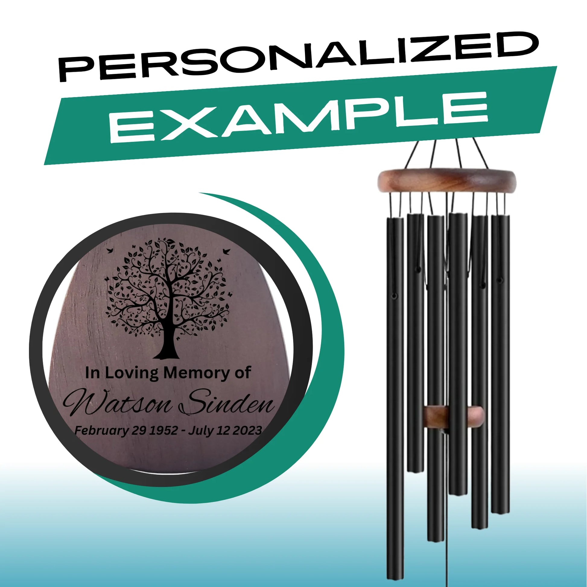 32" Memorial Wind Chimes - Thoughtful Gift for Special Occasions or Reflections