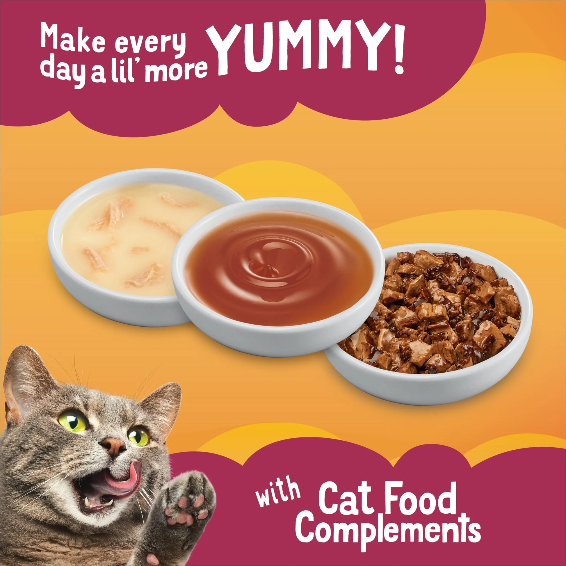 Purina  Poultry Faves Variety Pack in Gravy, 8-Pack Cat Food Complement