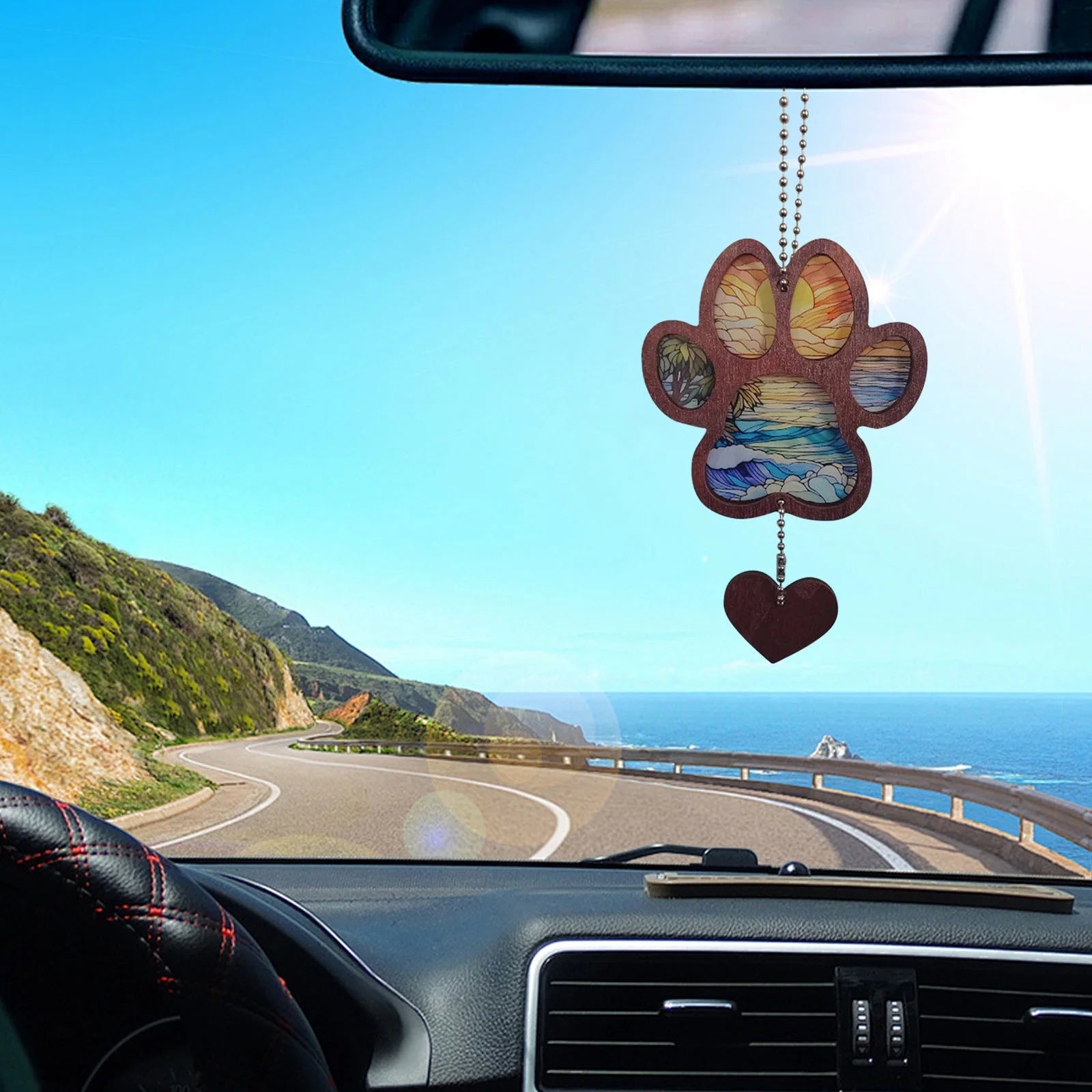 Pet Paw Suncatcher Memorial Custom Name Dog Cat Ornament Window Hanging Sympathy Gift Loss of Pet Passing Away Bereavement Keepsake for Pet Lover Ideas Gift in Loving Memory