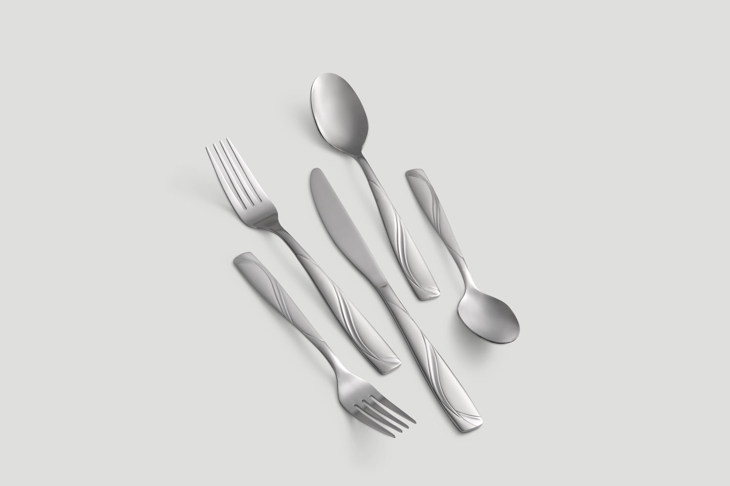 Cambridge Mercado Sand 20-Piece Stainless Steel Flatware Set (Service for 4)