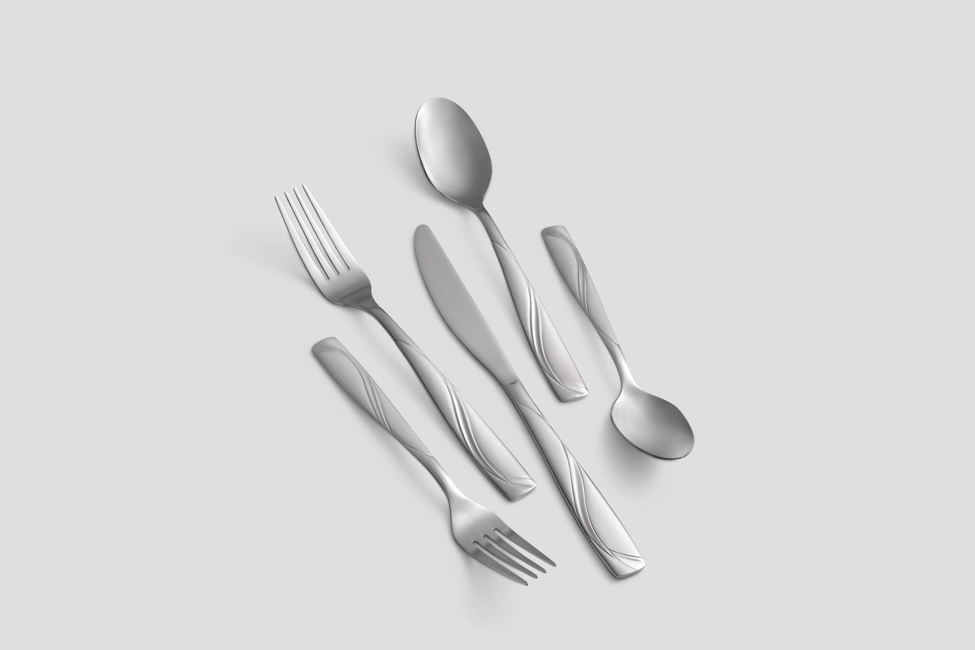 Cambridge Mercado Sand 20-Piece Stainless Steel Flatware Set (Service for 4)