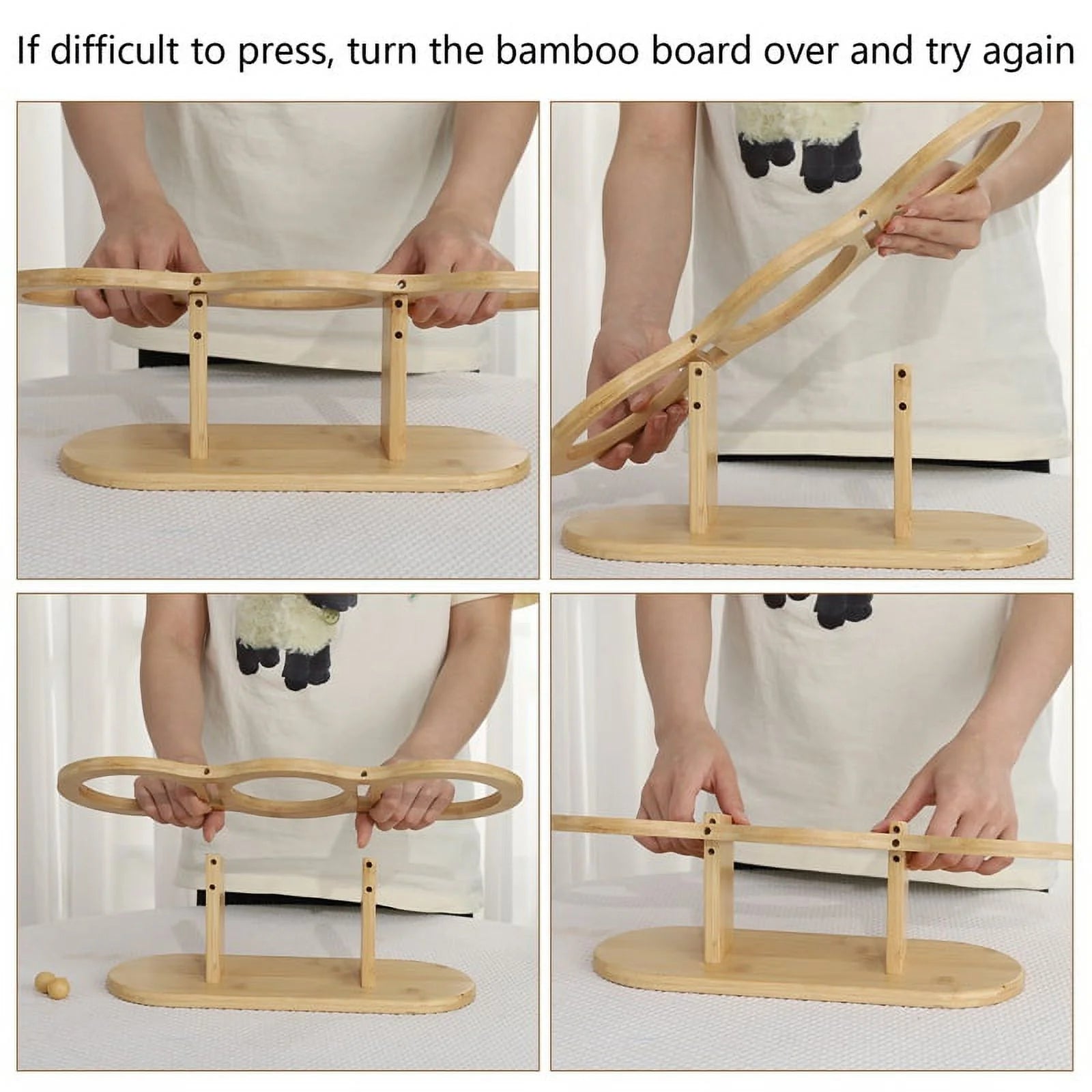 Wooden Elevated Cat Bowls, 15° Tilted Raised Pet Food Bowls, Adjustable Cat Dog Bowl Feeding Station with 3 Stainless Steel Bowls for Cats Puppy Small Dogs Feeder