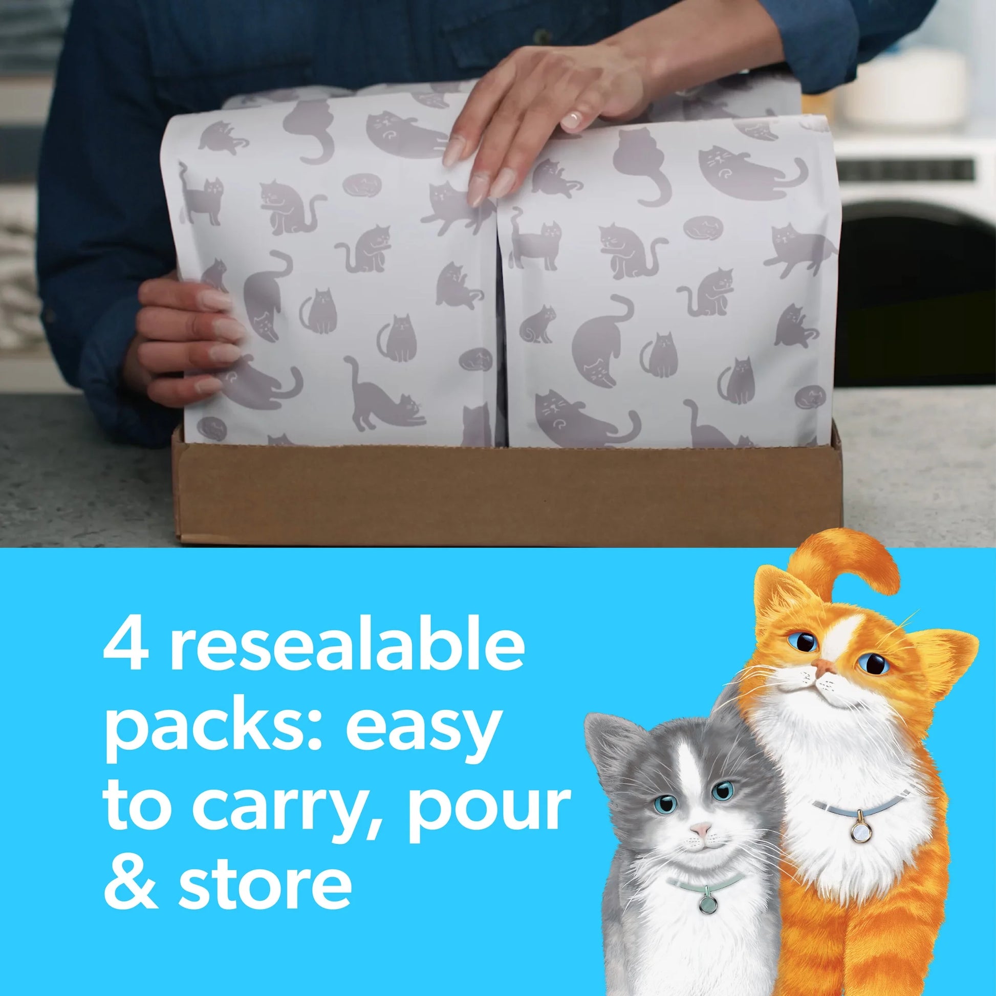 Multi-Cat Scented Clumping Cat Litter with the Power of Febreze, 38 Lbs