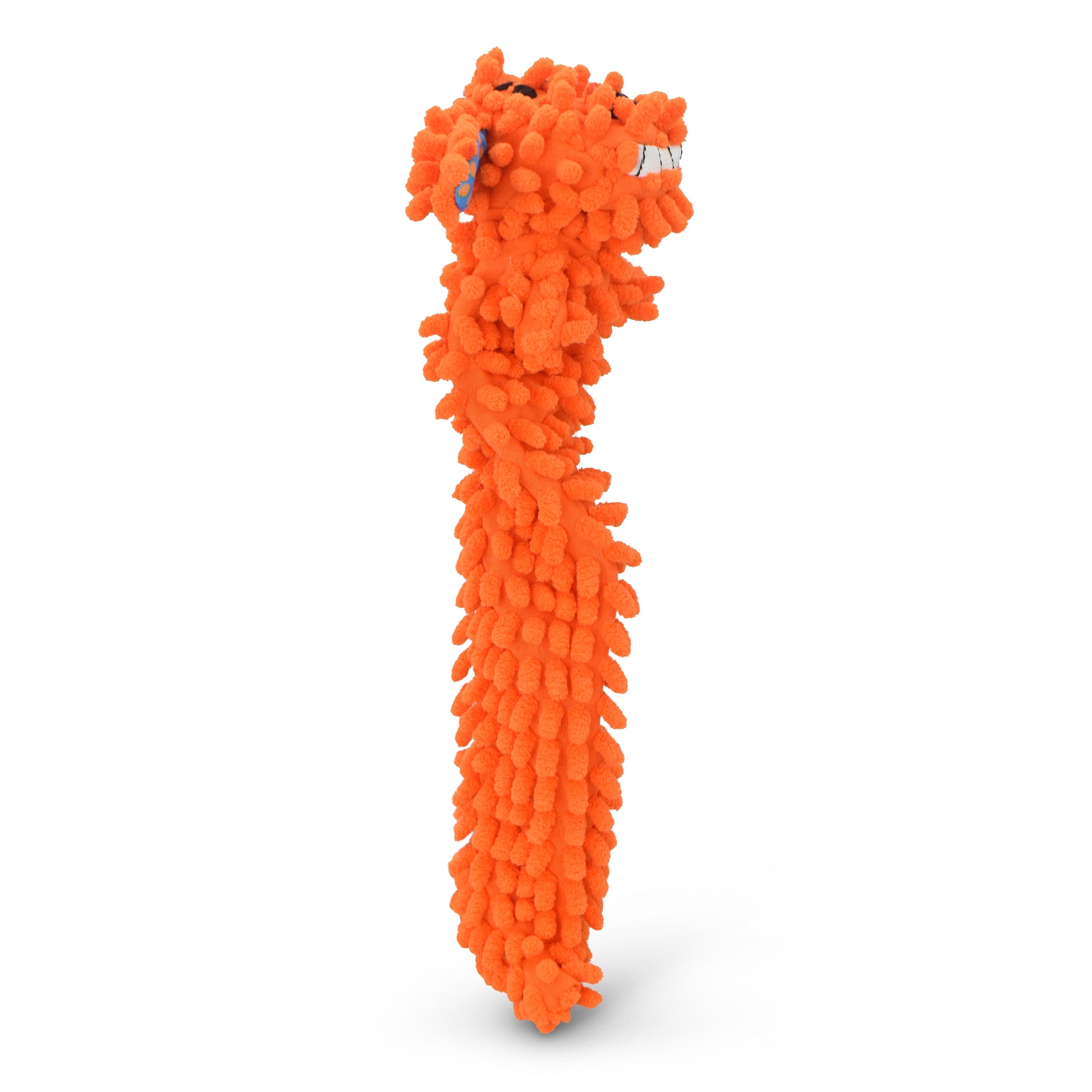 Floppy Moppy Loofa, Unstuffed Plush Dog Toy, 2 Pack, Yellow and Orange