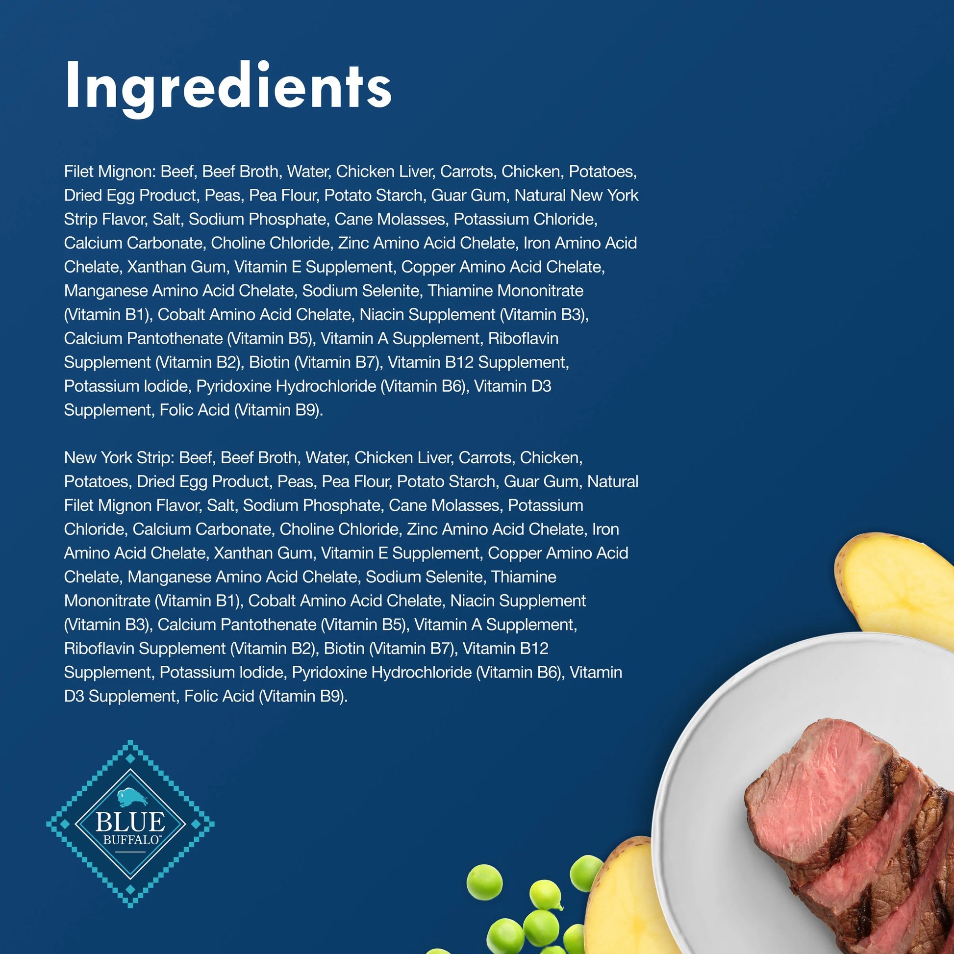 Delights Small Breed Wet Dog Food Variety Pack - Filet Mignon & New York Strip Flavors