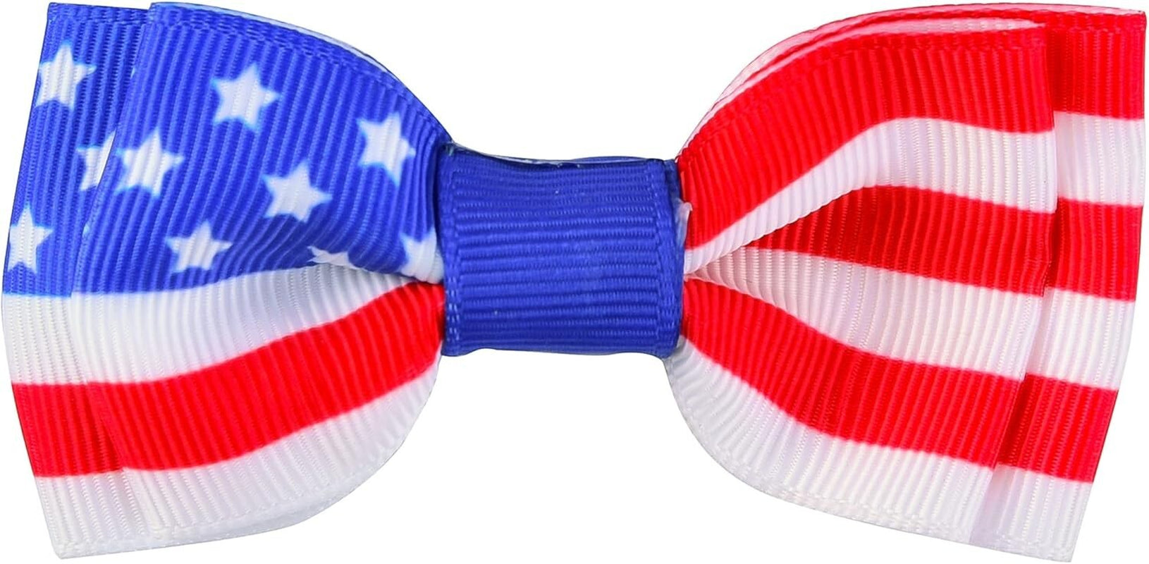 4Th of July Cat Collar with Bowtie American Flag - Small Dogs & Pet
