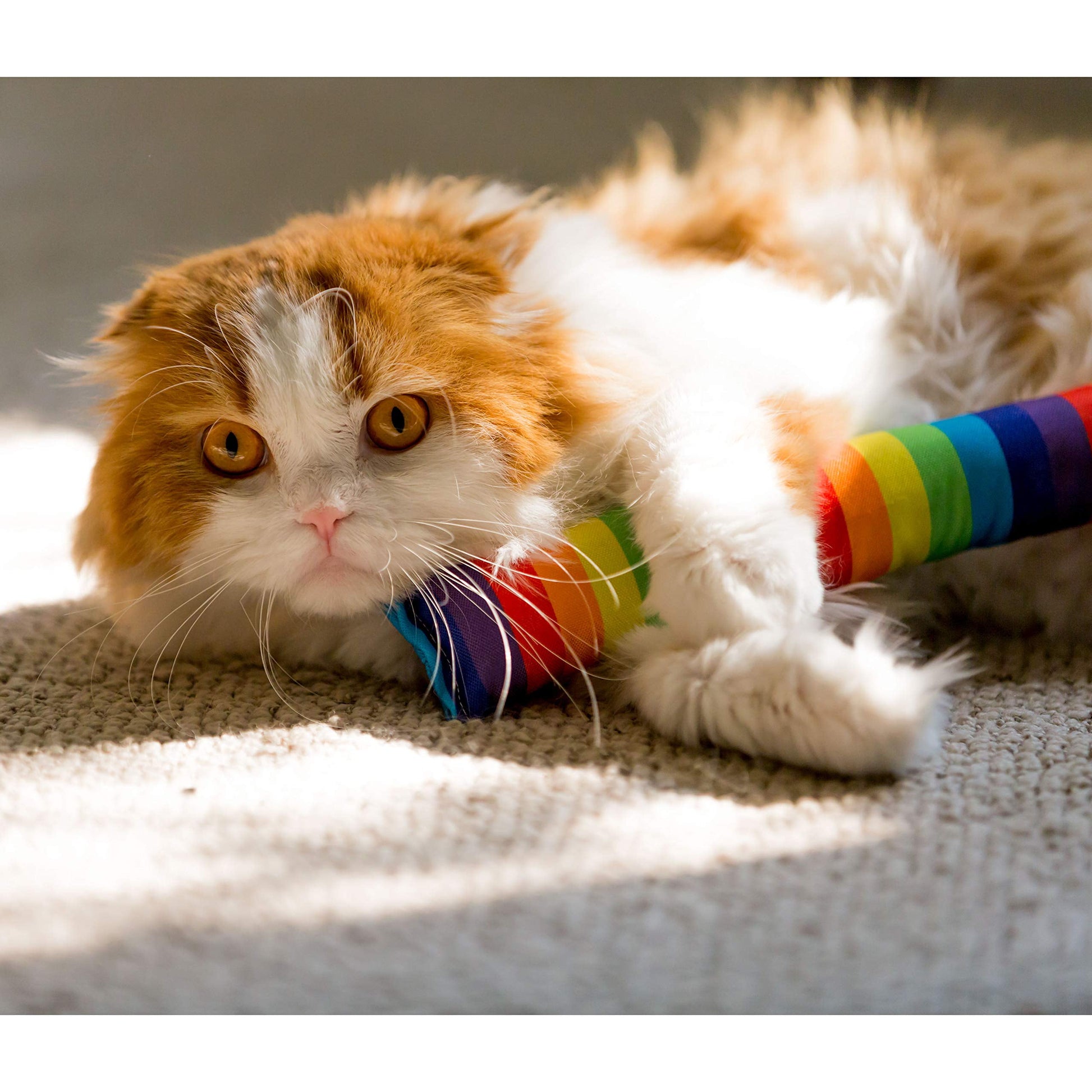 4 Pack Cat Kicker Toys, Kitty Kick Stick, Cat Kick Toy, Interactive Cat Toys for Cat, Puppy, Kitty, Kitten (Cotton Fabric)