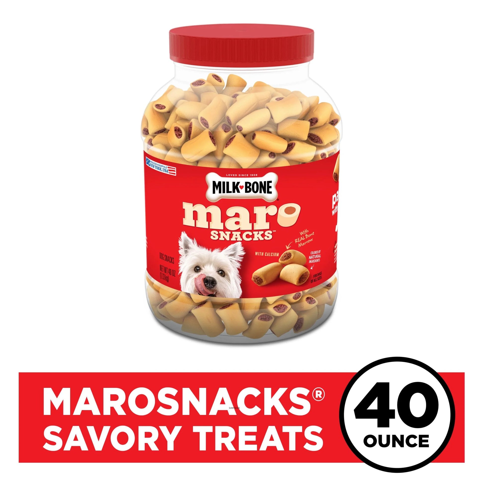 MaroSnacks Small Dog Treats with Bone Marrow, 40 oz