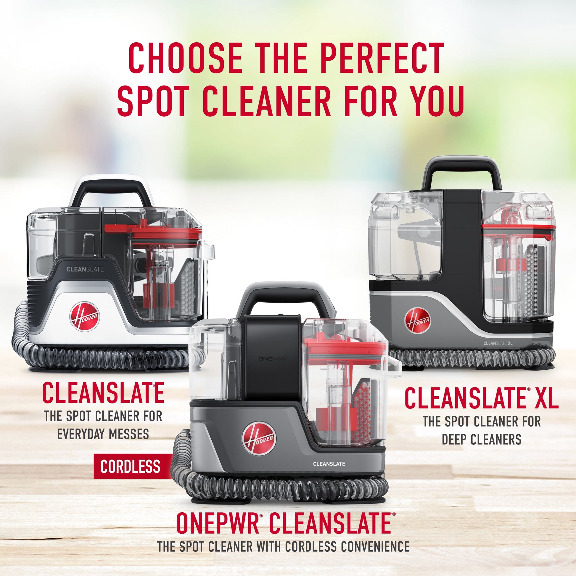 CleanSlate Portable Carpet and Upholstery Spot Cleaner for Pet Stains, Model FH14010
