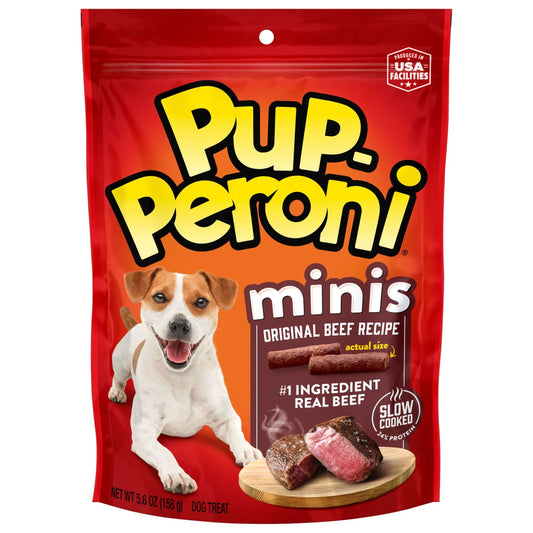 Pup Peroni Minis Dog Treats, Original Beef Flavor, 5.6 oz Package