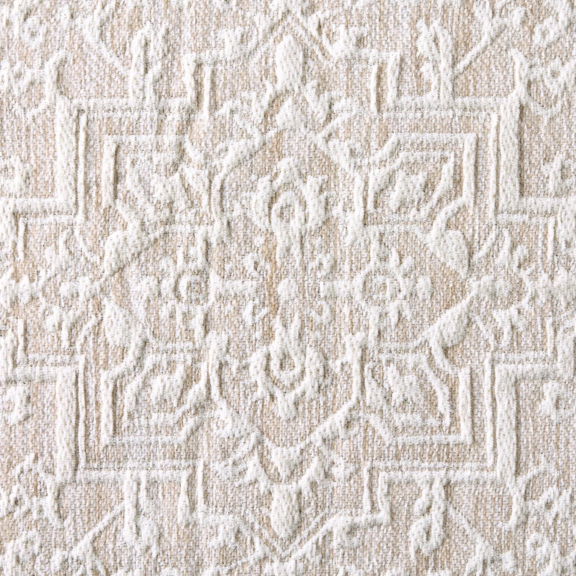 Darby Persian Chenille Kitchen Comfort Mat, Tan, 20”W X34”L