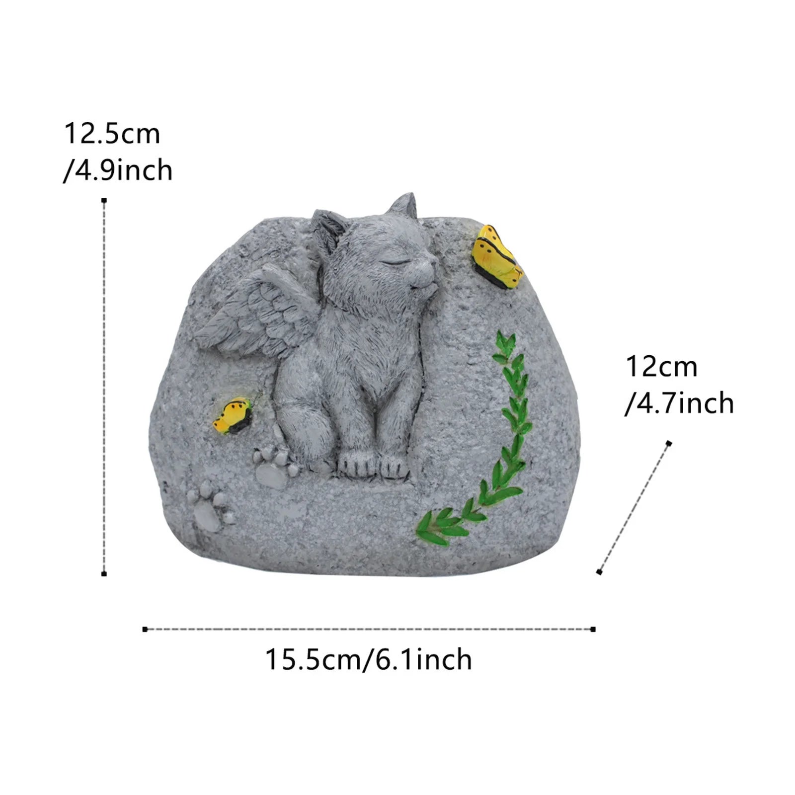 Pet Dog Monument Planter,Resin Simulation Memorial Stone,Creative Flower Pot for Pet Tombstones,Durable & Weatherproof Design
