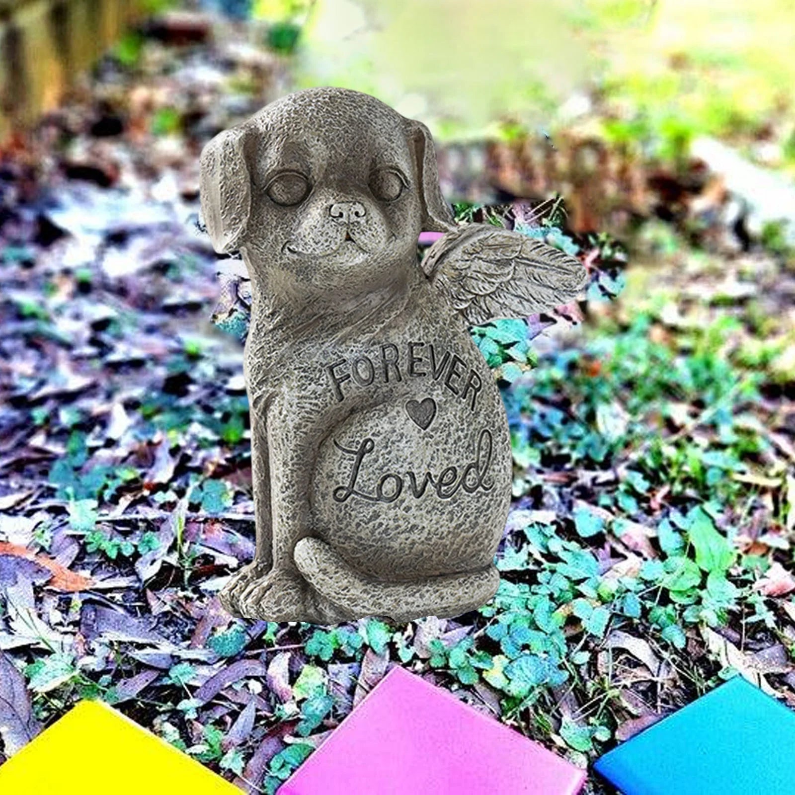 Gifts for Pet Lovers! Pet Memorial Tombstone Ornament Home Garden Patio Cats Puppy Memorials