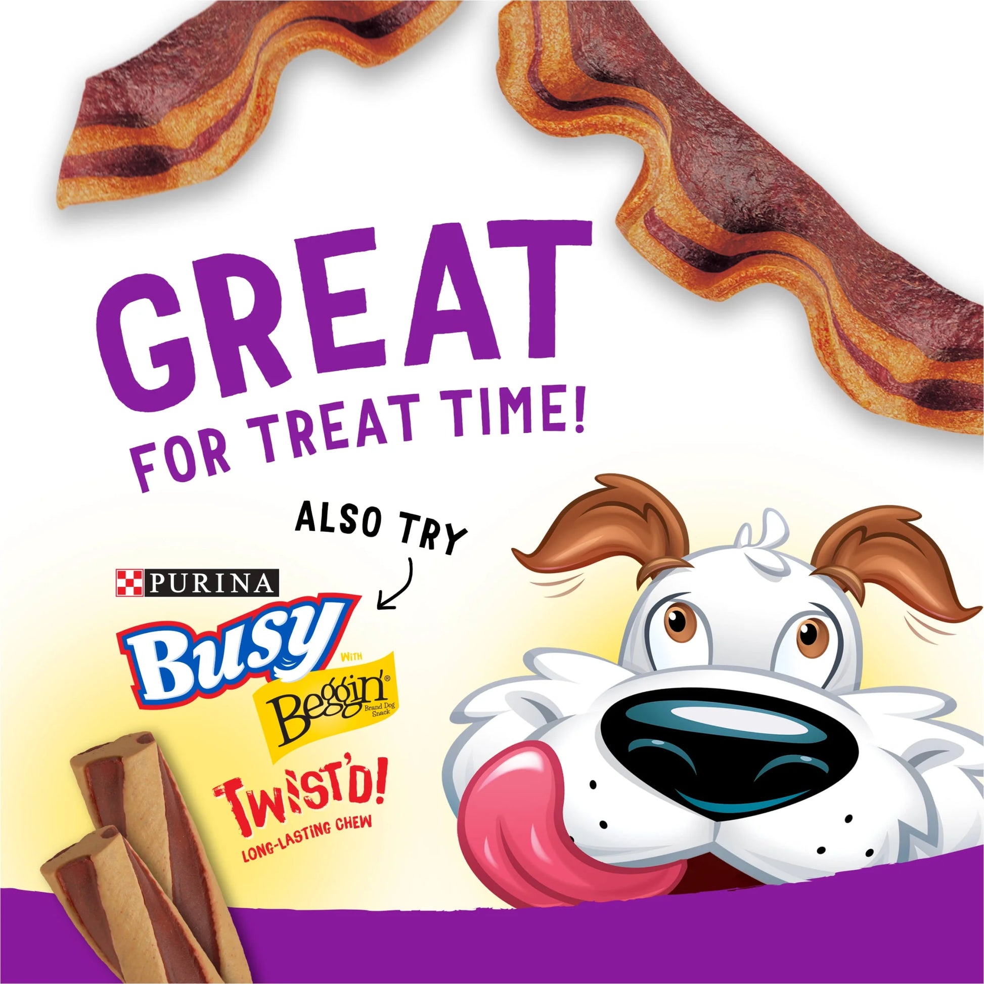 Purina  Strips Bacon and Peanut Butter Flavor Dog Treats