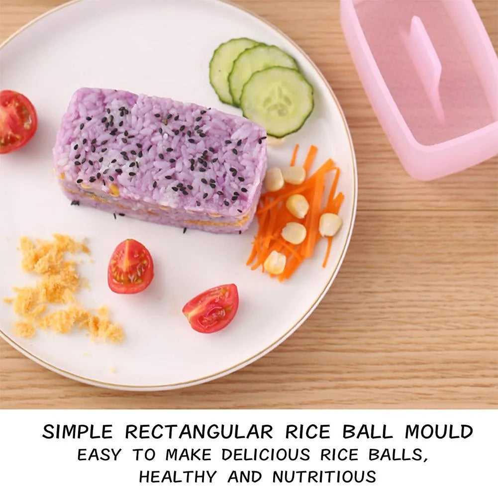 Musubi Maker Press with Small Rice Paddle Non Stick Musubi Molds Sushi Making Kit