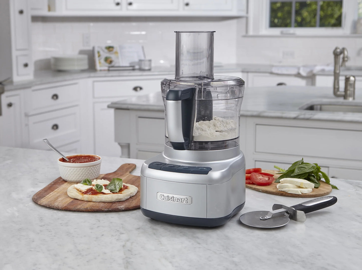 Elemental 8-Cup Food Processor, Silver