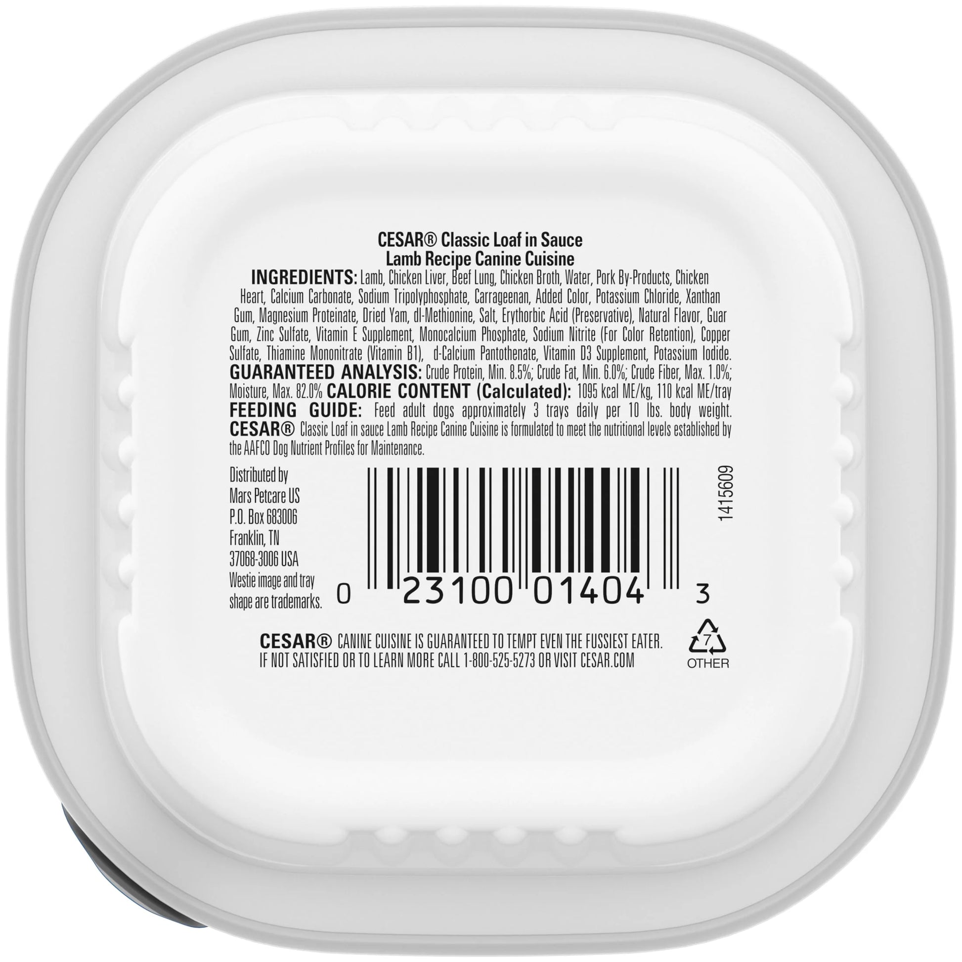 Classic Lamb Recipe Wet Dog Food in Sauce, 3.5 Oz
