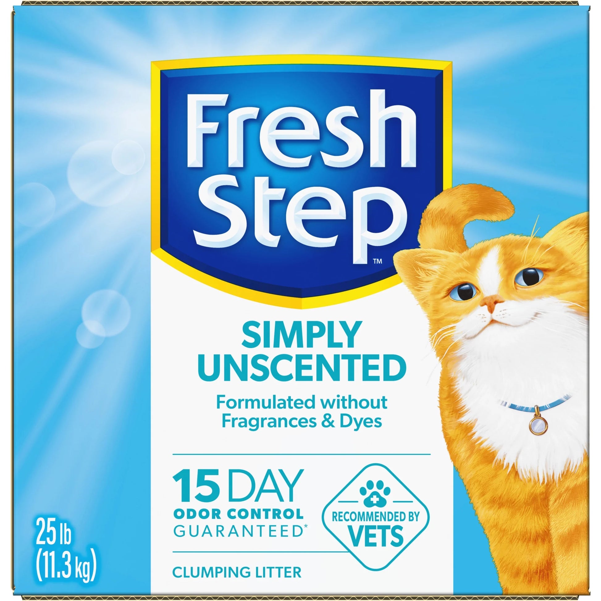 Simply Unscented Clumping Cat Litter, 25 Lbs