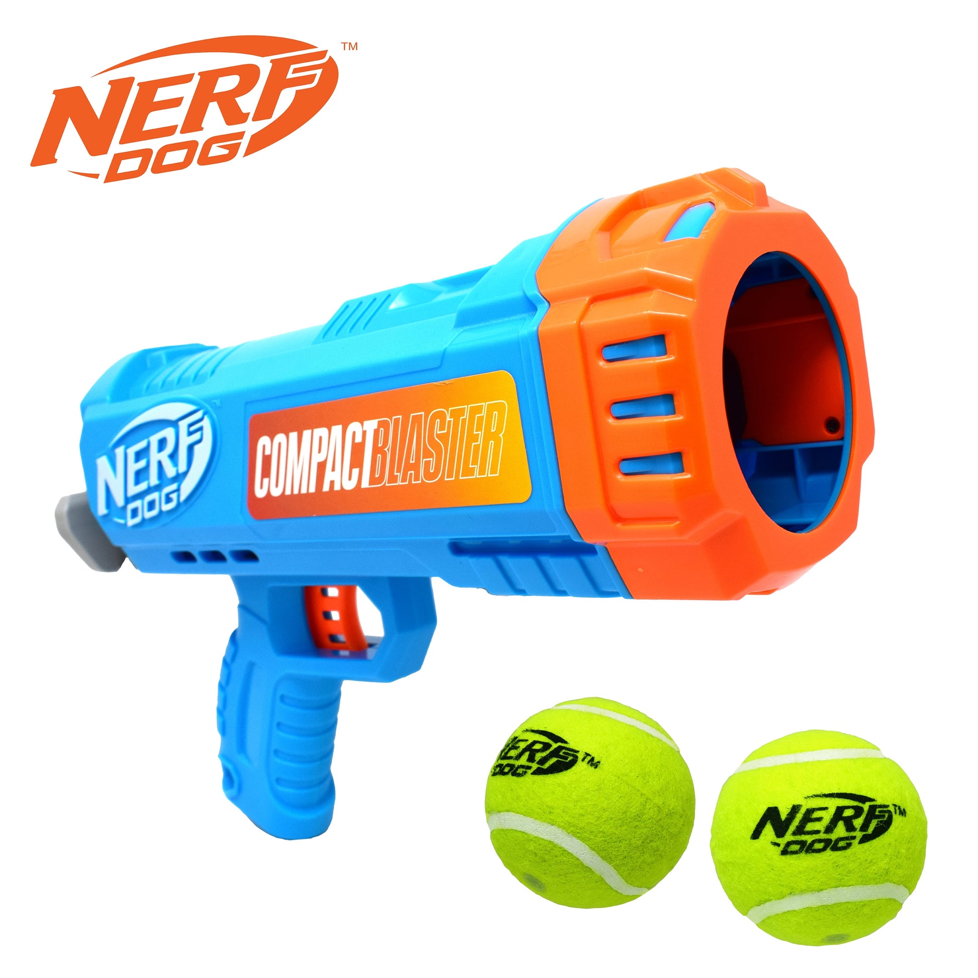 Compact Tennis Ball Launcher with Two Balls, 12-Inch