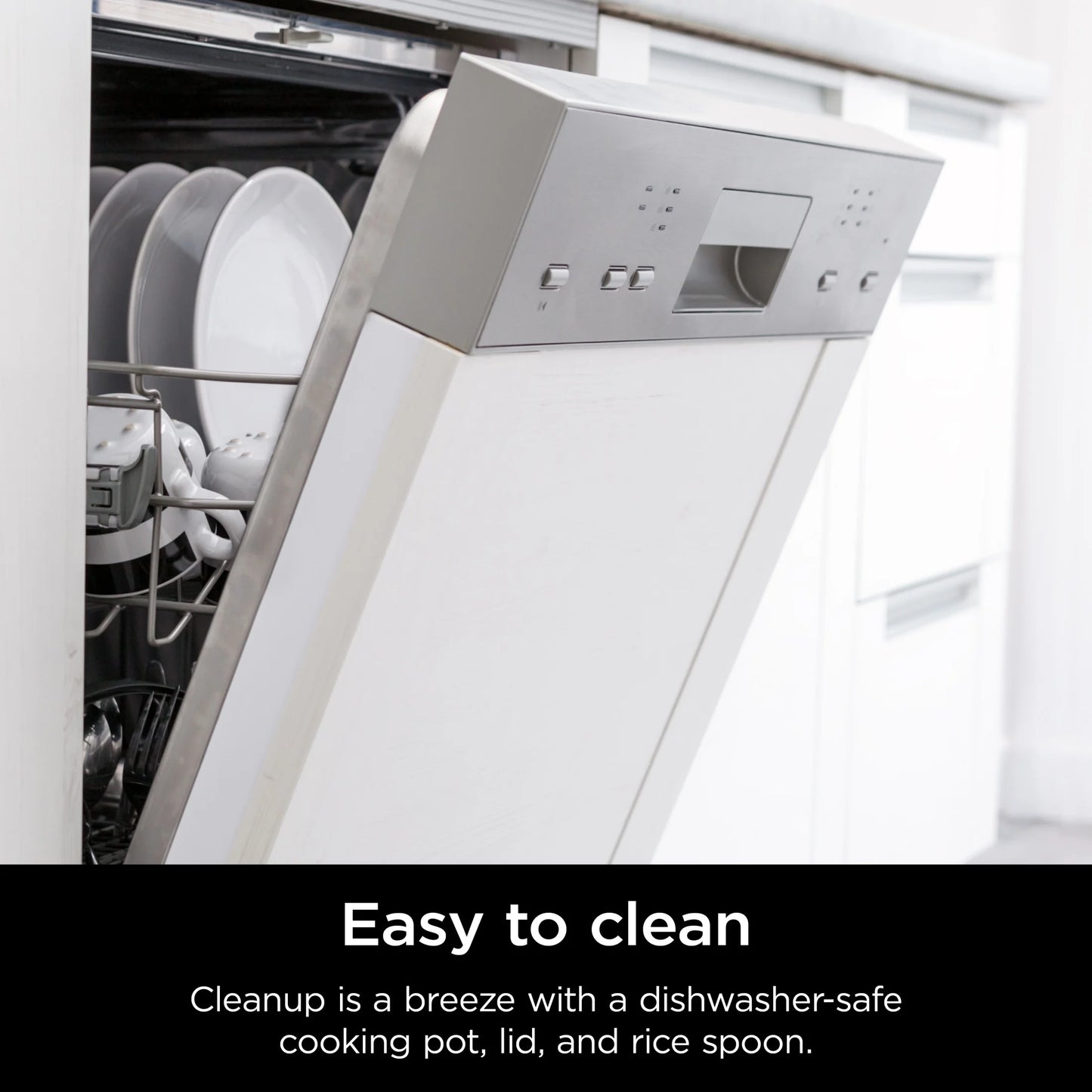 Foodi 6.5 Qt Everyday Possiblecooker, Stainless Steel/White, Multi Cooker, Slow Cooker, MC1100