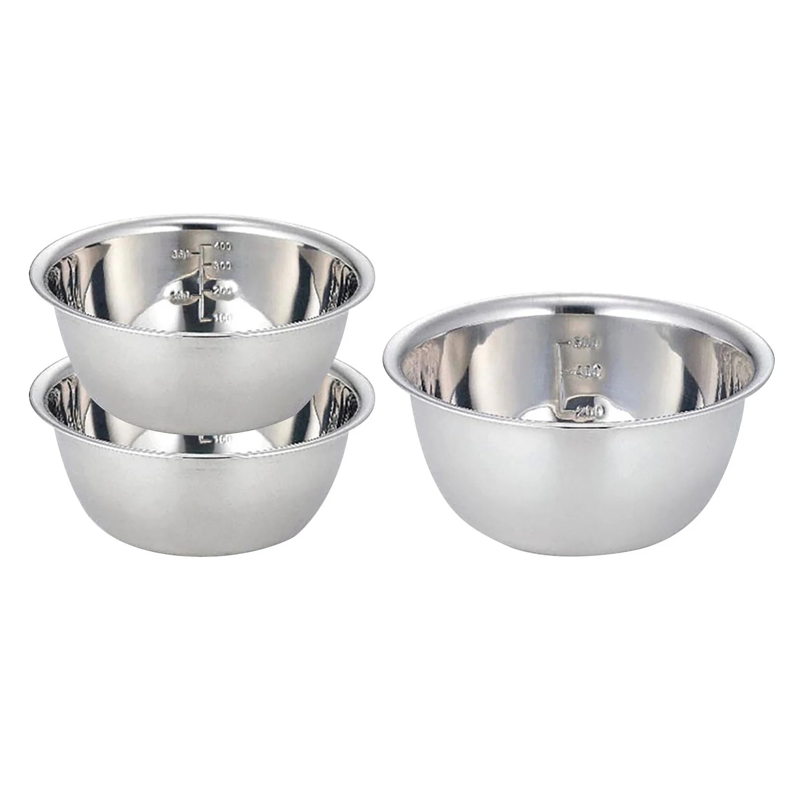 Mixing Bowls 3 Piece Stainless Steel Nesting Bowls Set for Baking & Prepping 5-In-1 Multifunction Large Stainless Steel Mixing Bowl Set, BPA Free, Dishwasher Safe|Kitchen Cooking Baking Supplies
