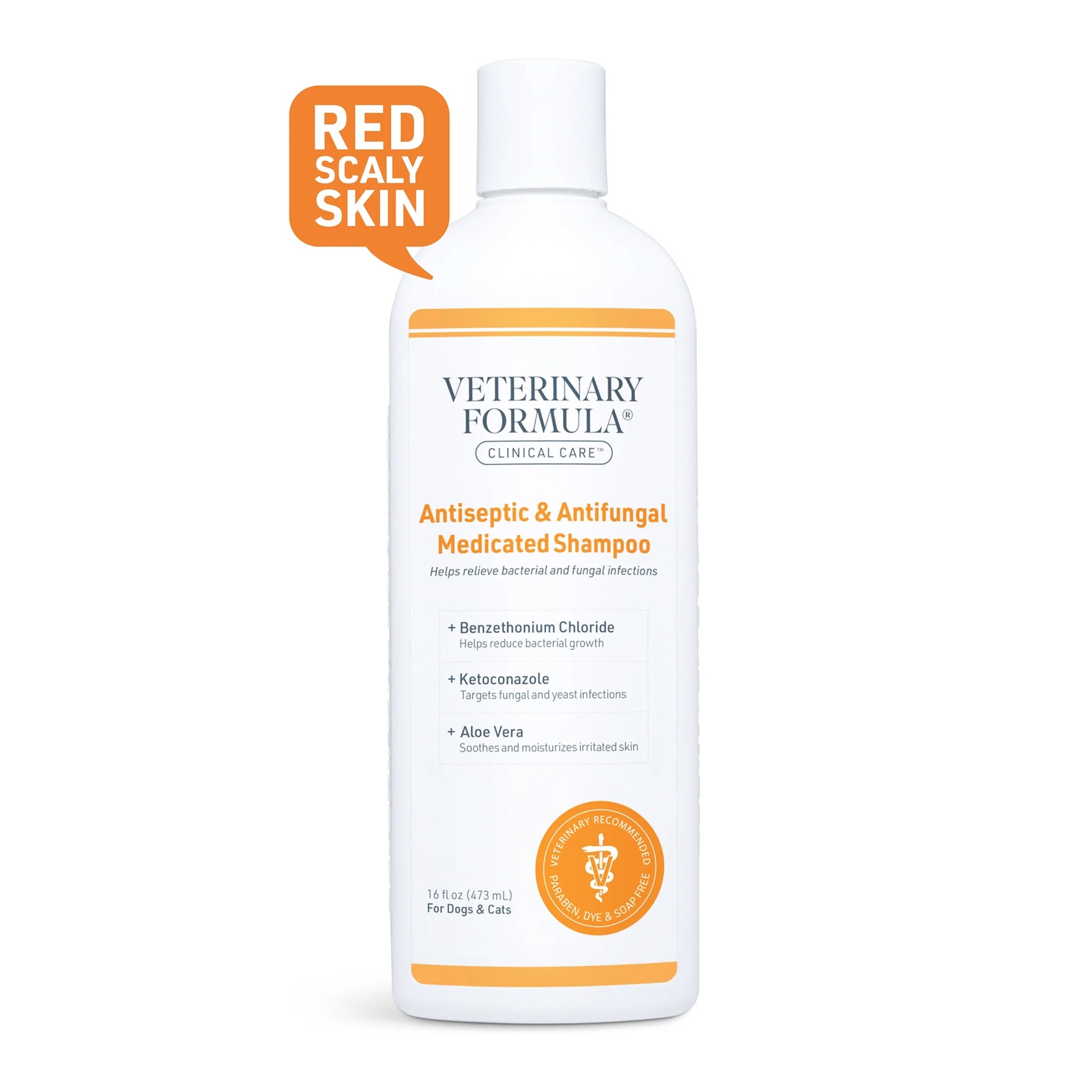 Clinical Care Antiseptic & Antifungal Shampoo for Dogs & Cats, 16 Oz.