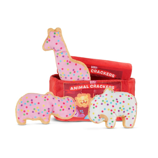 Animal Squeakers Snacks Cookie Snack Pack Multicolor Plush Dog Toy, for Extra Small to Small Dogs