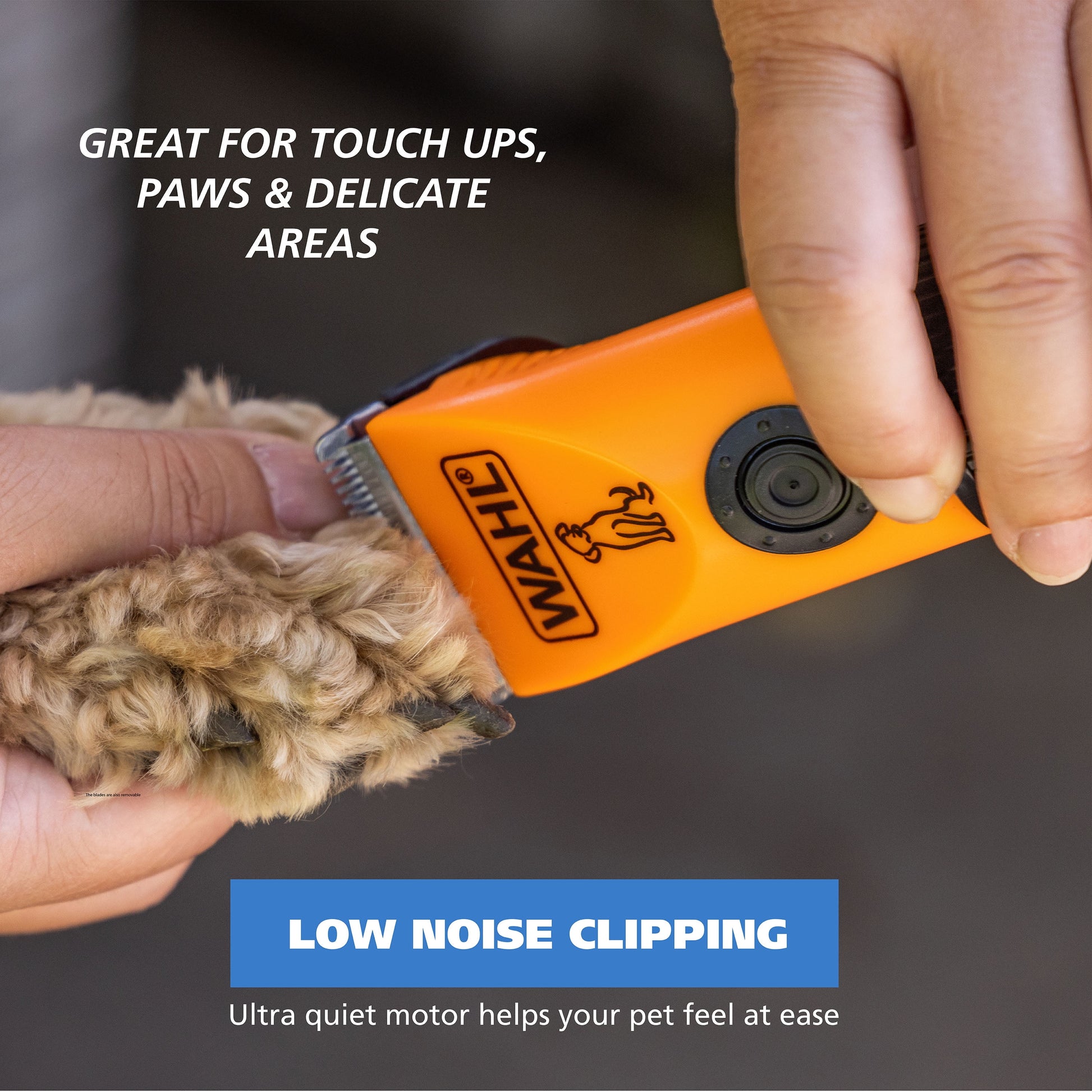 Touch up Battery Powered Pet Dog Clipper-Trimmer, Orange/Black - 70008