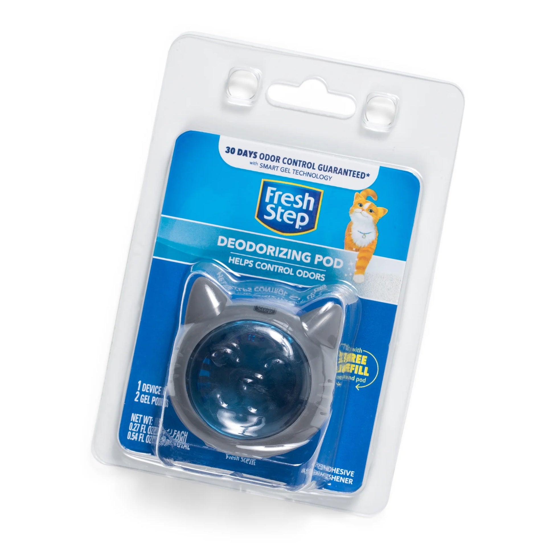 Litter Box Deodorizing Gel Pods, Cat Litter Box Deodorizer 1 Adhesive Pod 2 Refills