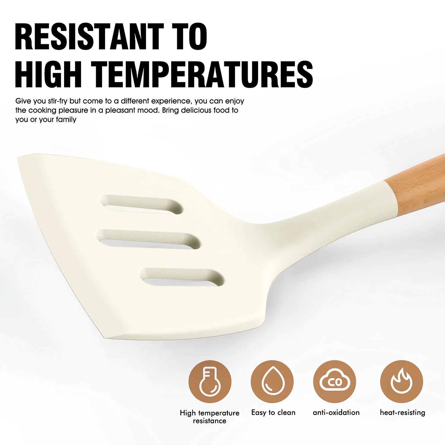 35 Silicone Cooking Utensils Set - 446°F Heat Resistant Silicone Kitchen Utensils for Cooking Sets, BPA FREE Kitchen Utensil Spatula Set for Non-Stick Cookware, Kitchen Gadgets (Cream White)