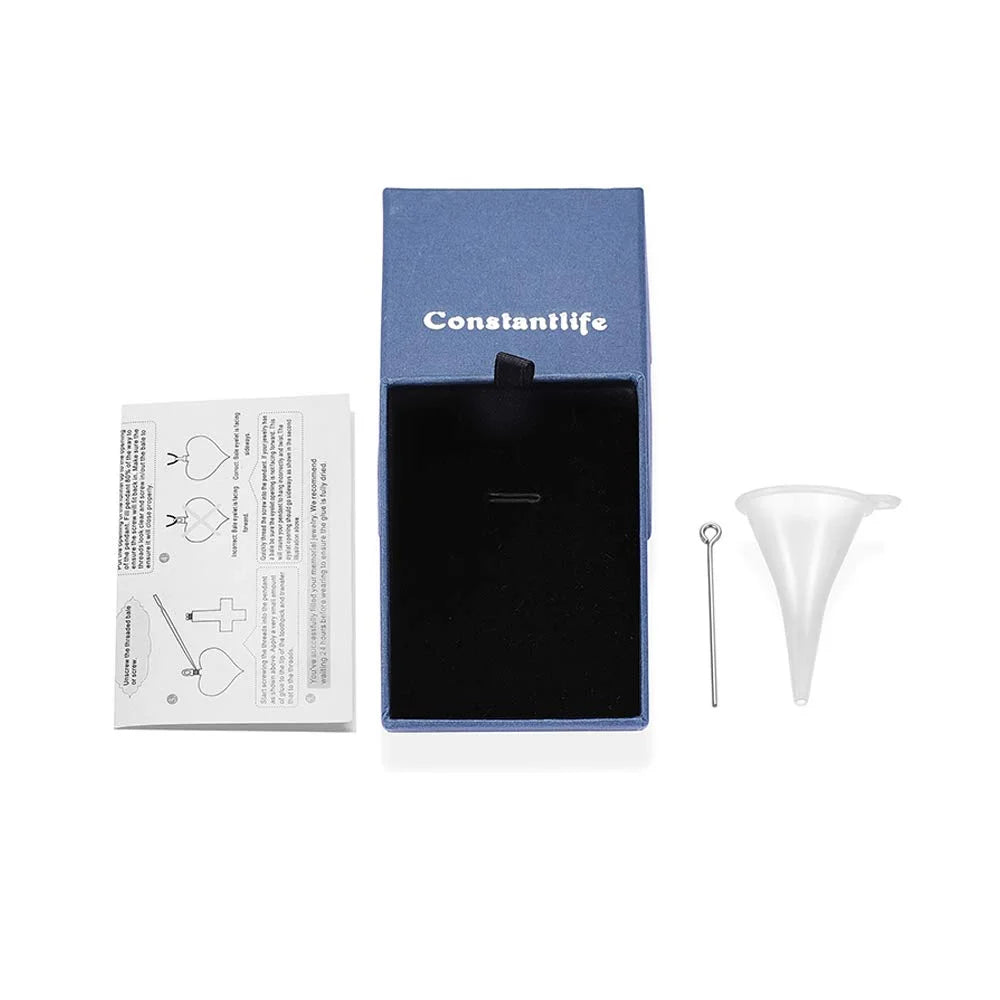 Personalize Paw Print Cross Urn Pendants with Chain Pet Memorial Cremation Jewelry for Dog Cat Ashes Holder Urn Necklace Lockets for Ashes