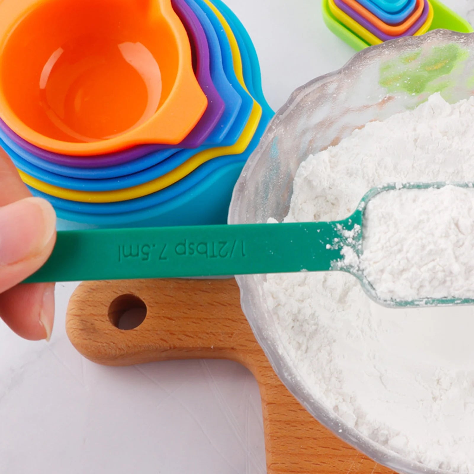 Measuring Spoon Set Measuring Cups 15Pcs Measuring Cup Spoon Set Food Grade Kitchen Supplies