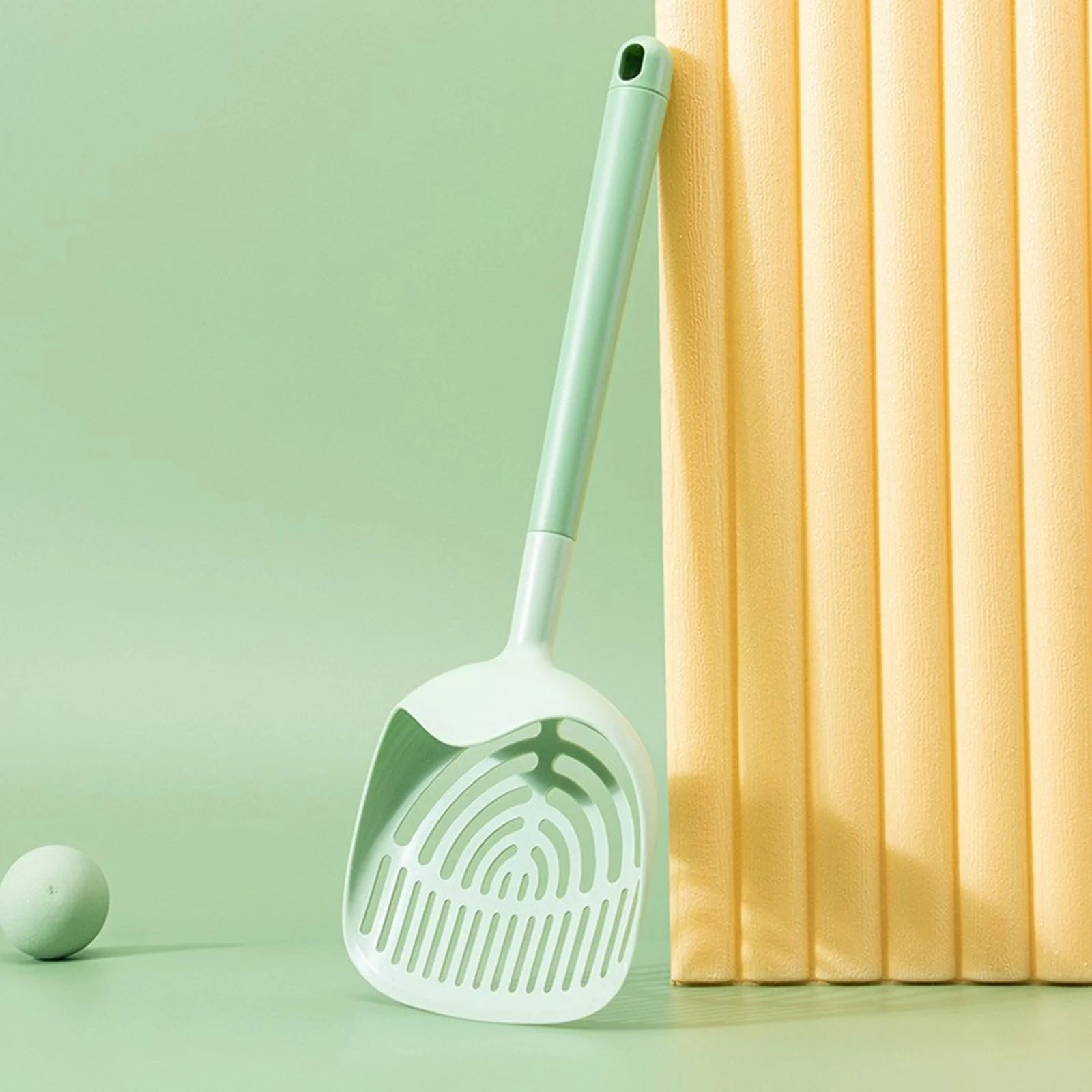 Long Handled Cat Litter Fine Hole Cat Poop Shovel Large Cat Litter Rabbit Hole Foods Cat Attract Additive Bags Pretty Kitty Litter Cat Litter Toilet Small Pet Litter Pellets Cat Garbage,Green