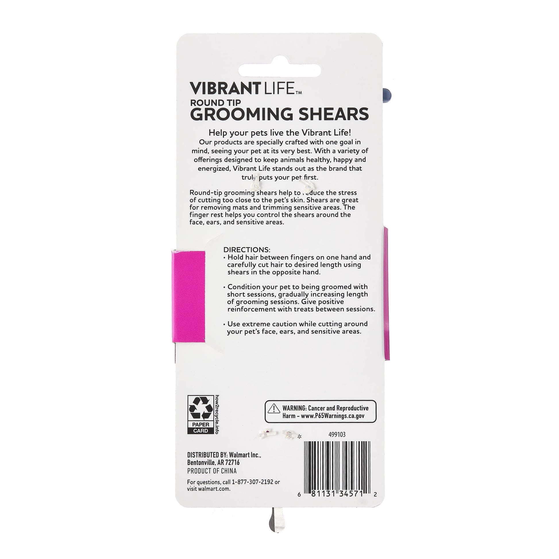 6.7In Round-Tip Dog Grooming Scissors for All Coats